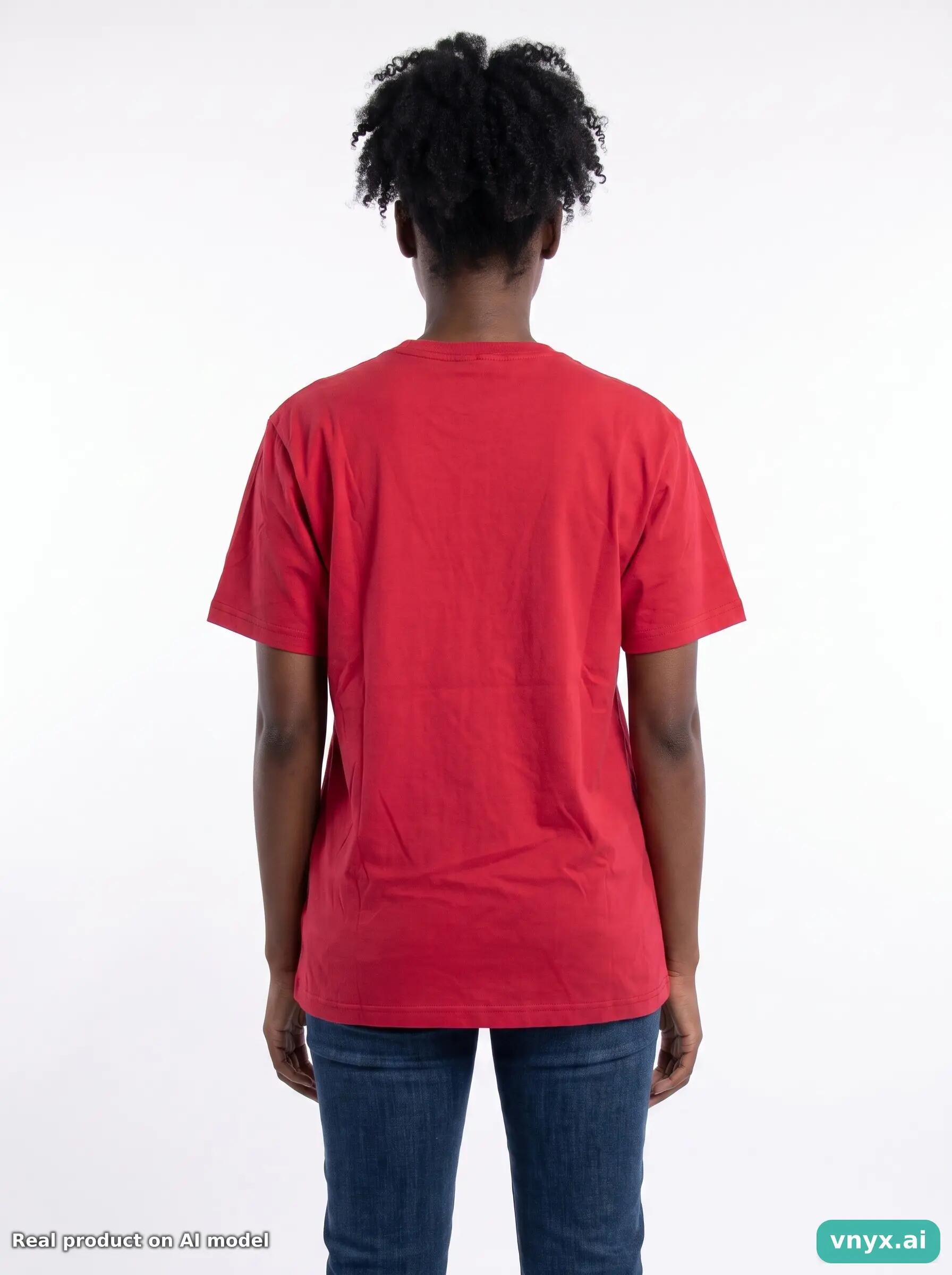 Second Life - Supreme T-Shirt in Burgundy size M 2/5