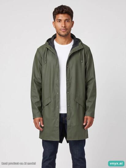 Second Life - Vintage RAINS Olive Green Outdoor Jacket Men S
