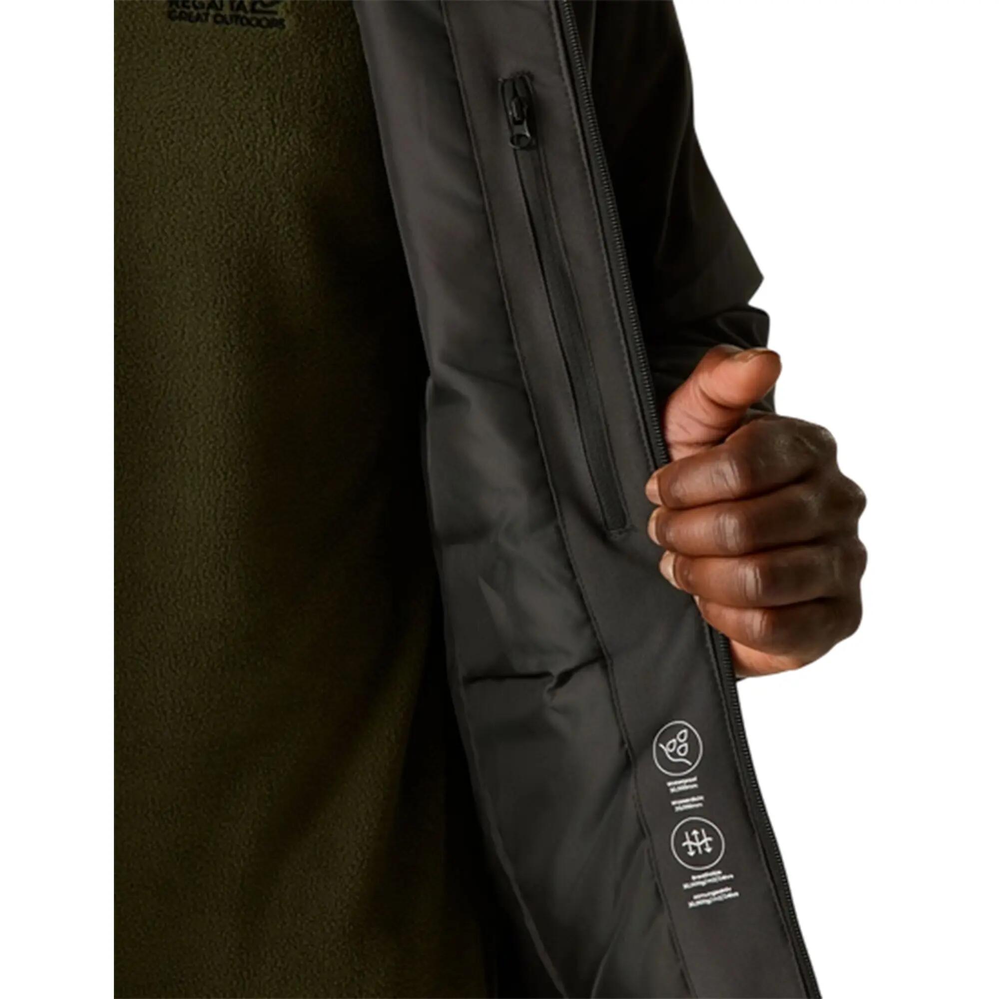 Mens Highton Two Tone Waterproof Stretch Insulated Jacket (Ash/Black) 4/7