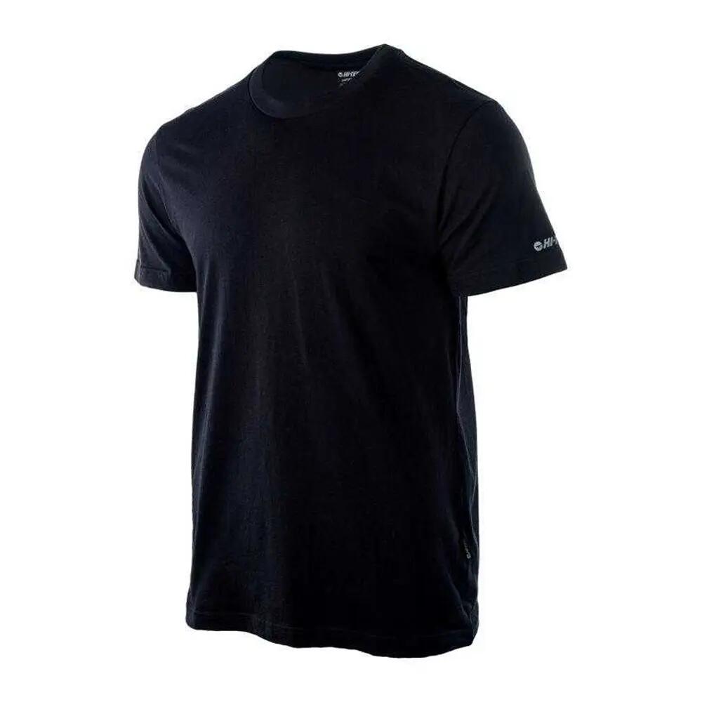Maglietta Semplice Cotone Uomo Hi-Tec Nero 3/4