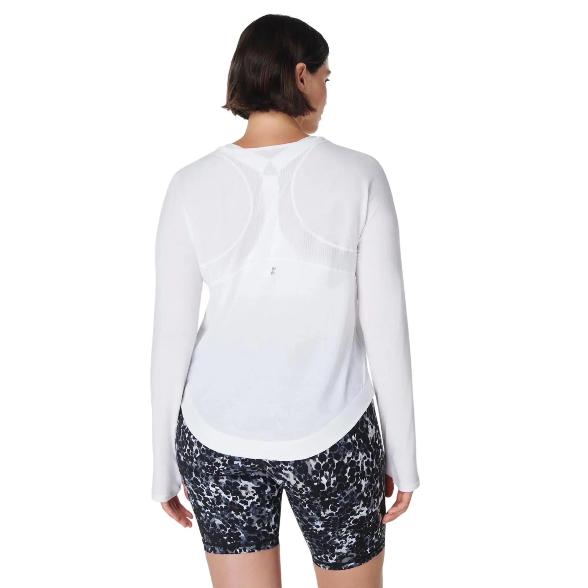 Jersey Breathe Easy de Manga Larga para Mujer Blanco 3/3