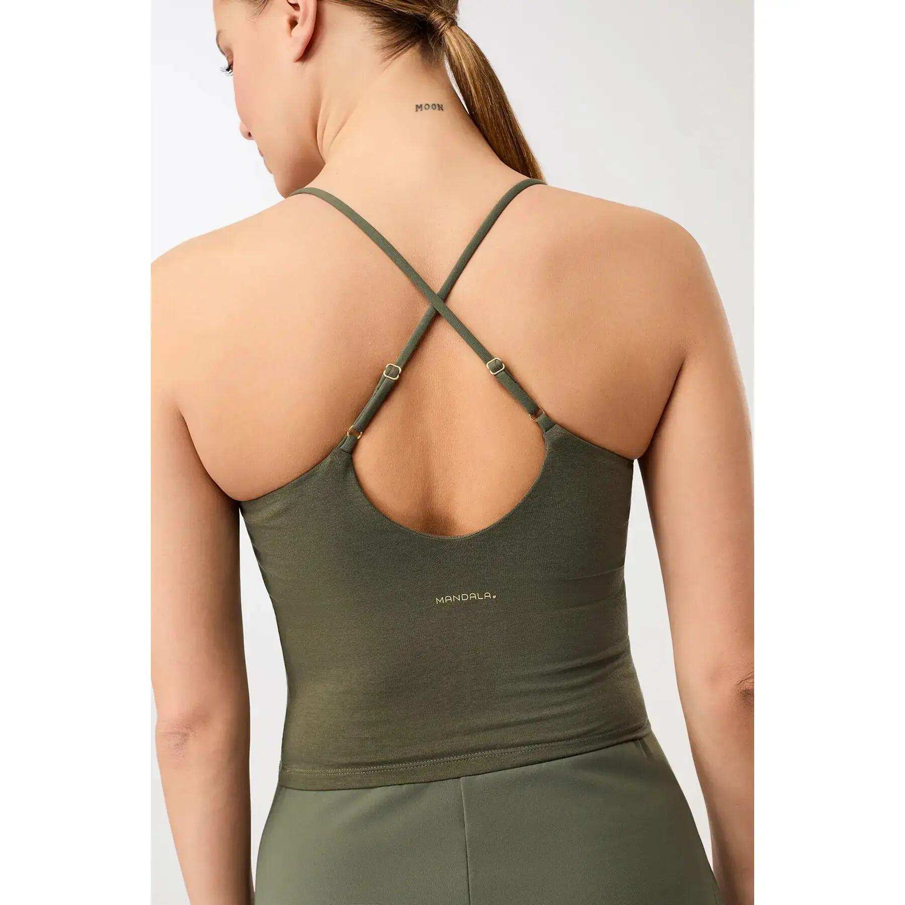 Camiseta de tirantes para mujer Mandala Cropped TENCEL™ 3/4