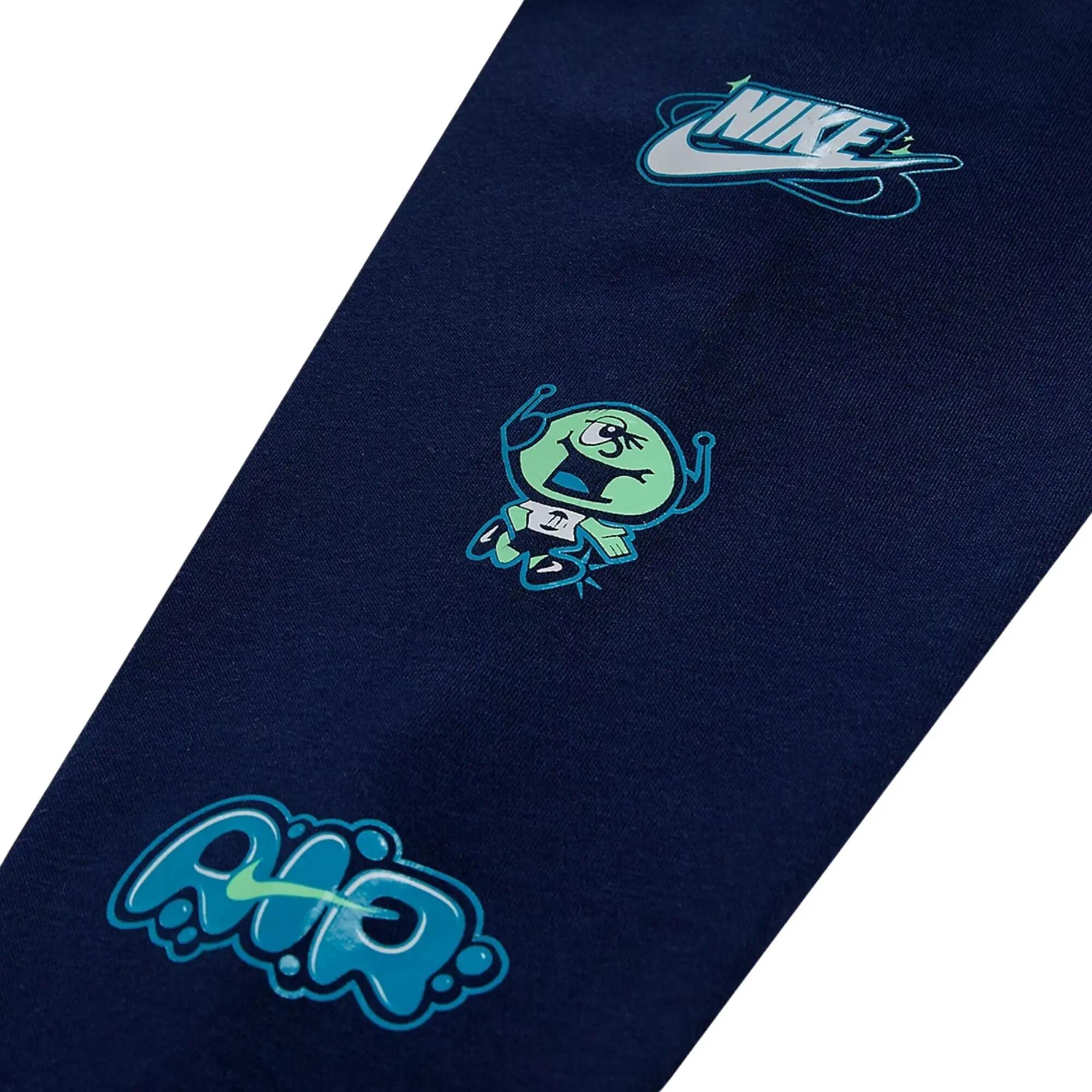 Nike - Jongens Trainingspak Ronde Hals Brand A Fleece, Blauw 4/5