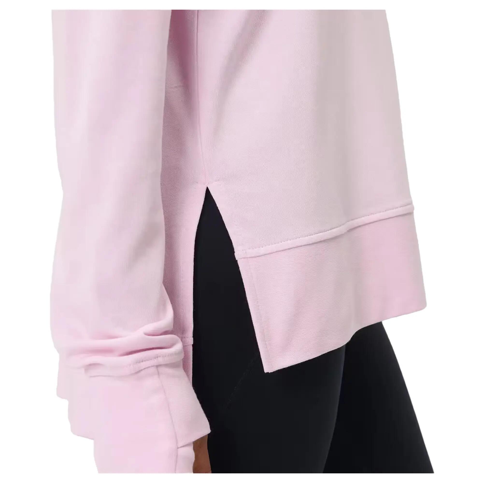 Womens/Ladies After Class Longline Sweatshirt (Frosted Pink) 4/4