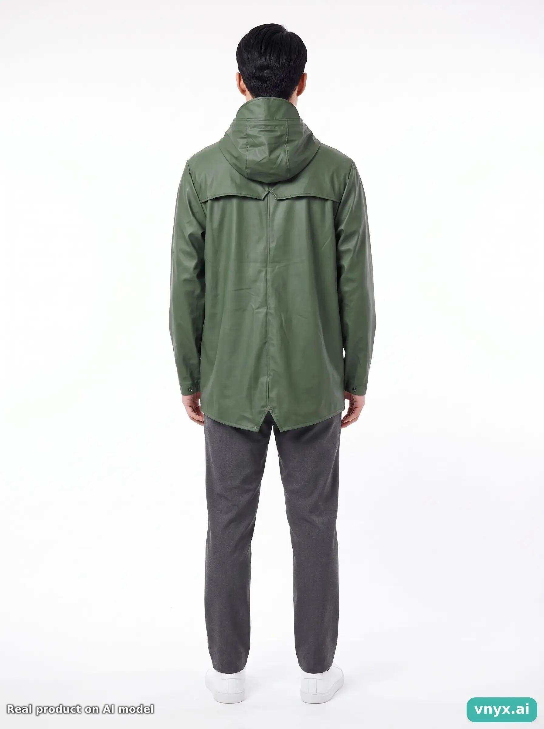 Second Life - Vintage RAINS Olive Green Outdoor Jacket Men M 4/5