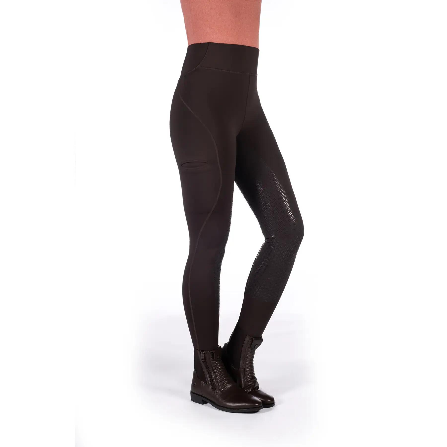 Damskie legginsy jeździeckie z pełną przyczepnością HKM Rio 4/5