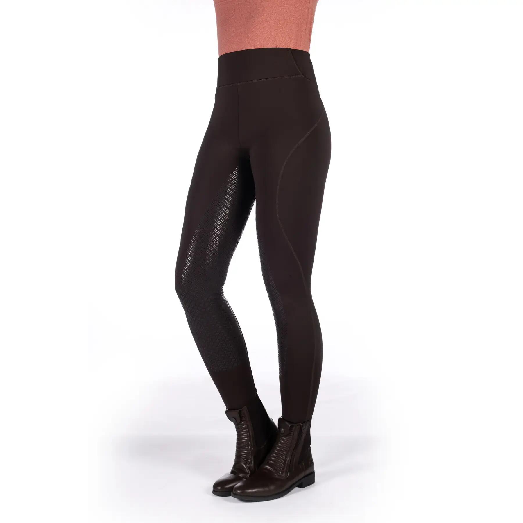 Damskie legginsy jeździeckie z pełną przyczepnością HKM Rio 2/5