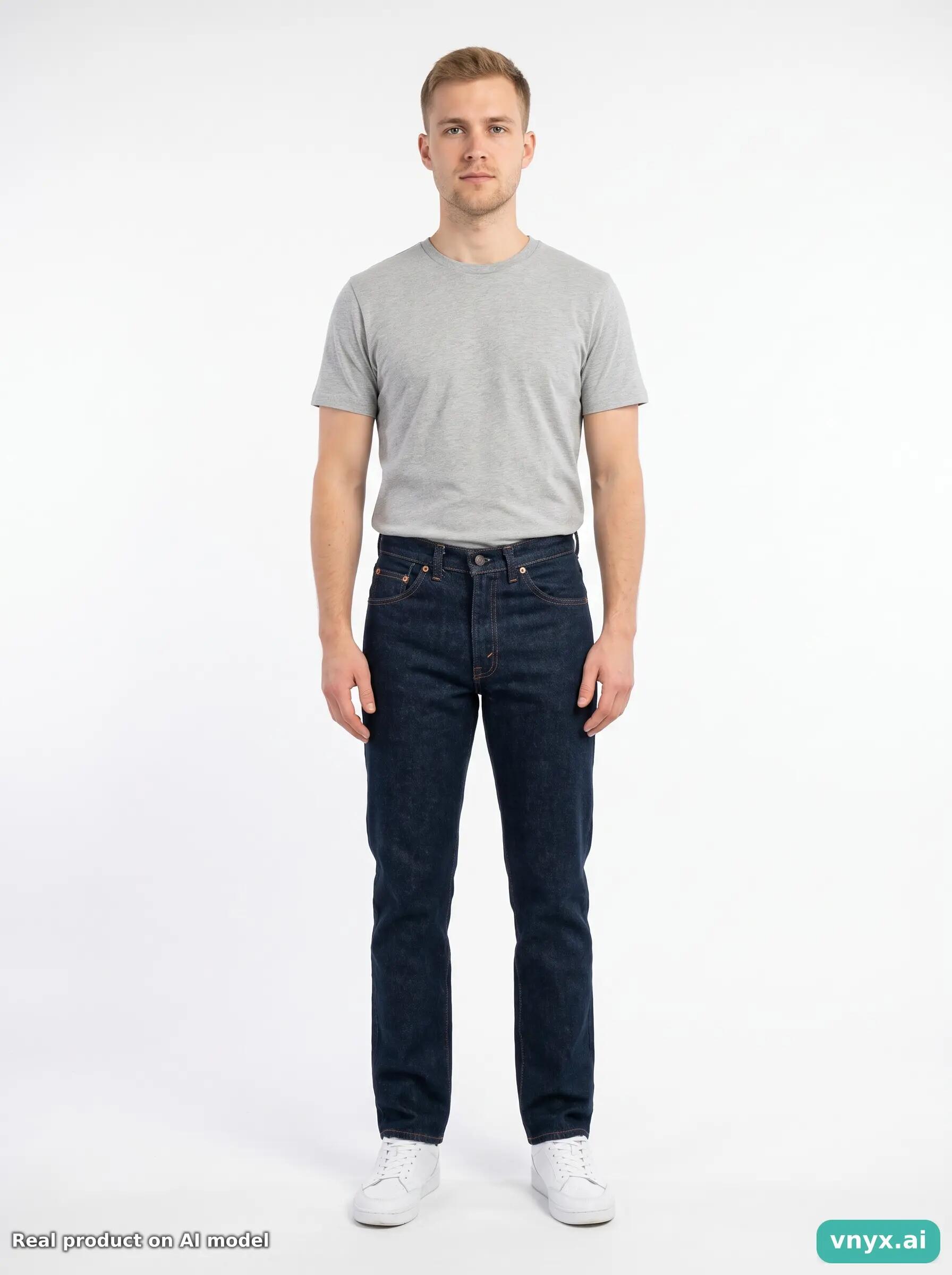 Second Life - Vintage Levi's Dark Blue Jeans Men 28 34 6/6