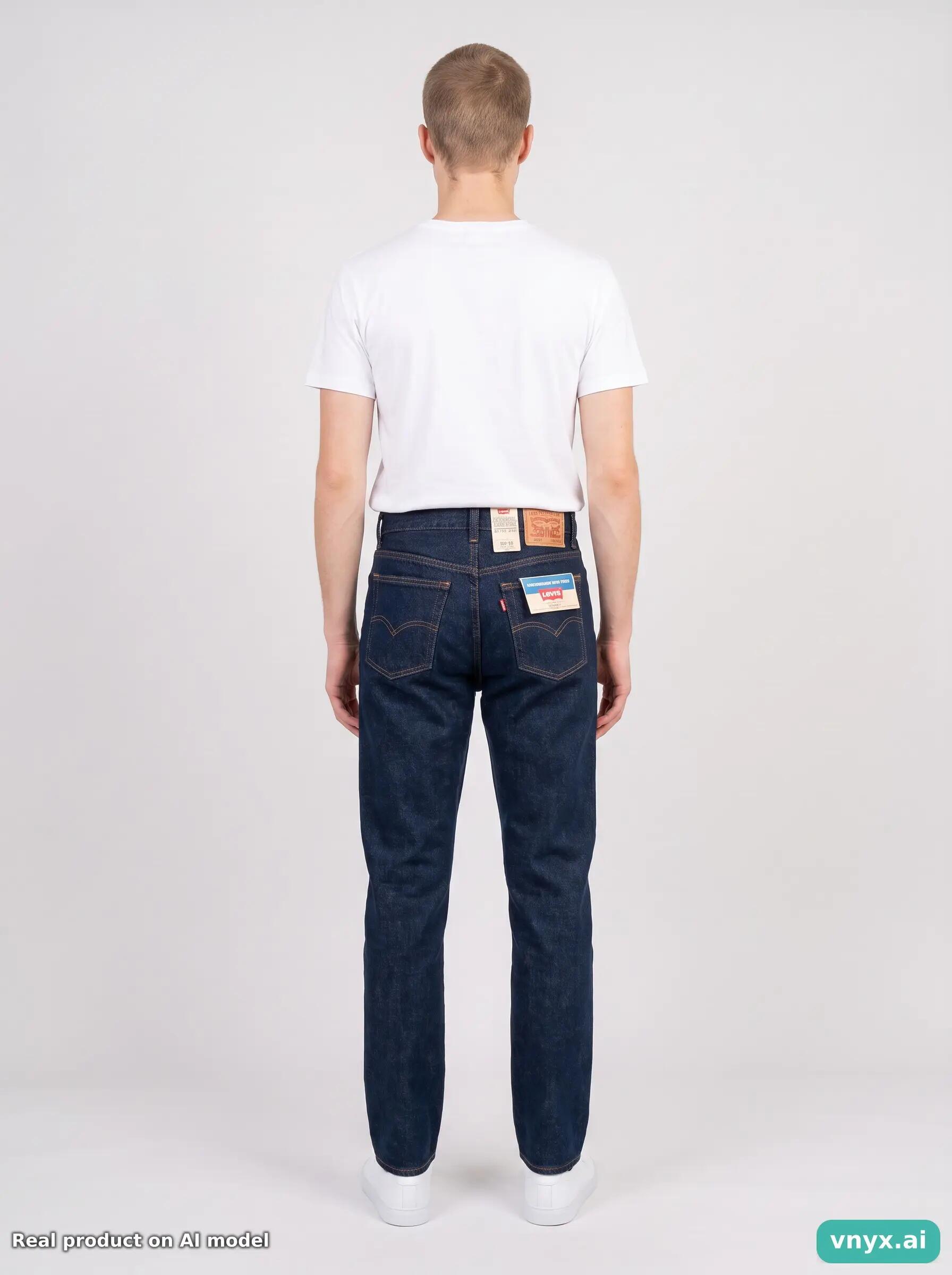 Second Life - Vintage Levi's Dark Blue Jeans Men 28 34 4/6