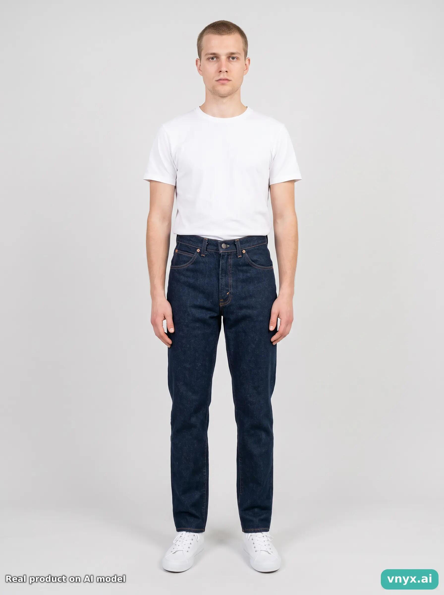 Second Life - Vintage Levi's Dark Blue Jeans Men 28 34 3/6