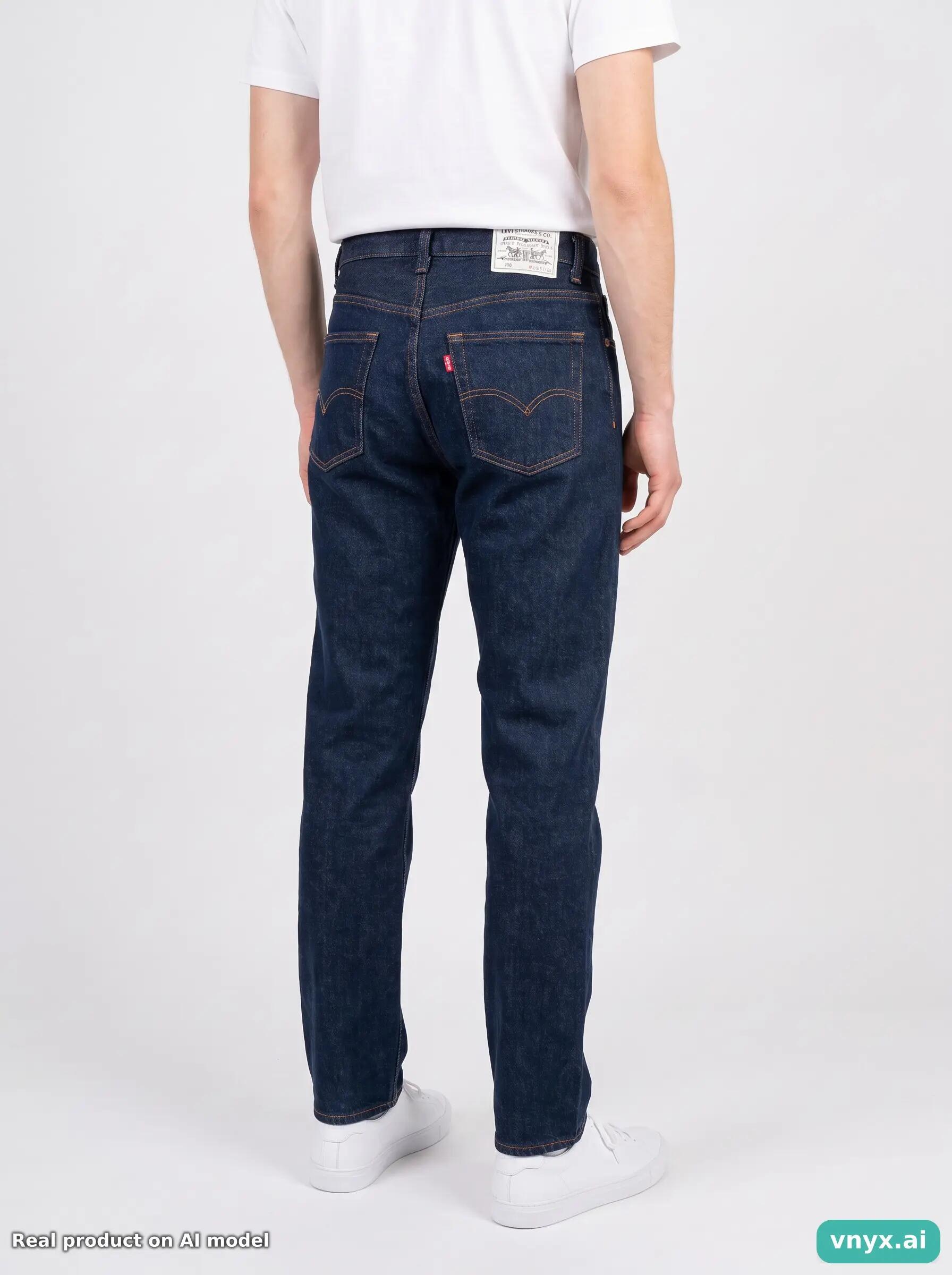 Second Life - Vintage Levi's Dark Blue Jeans Men 28 34 2/6