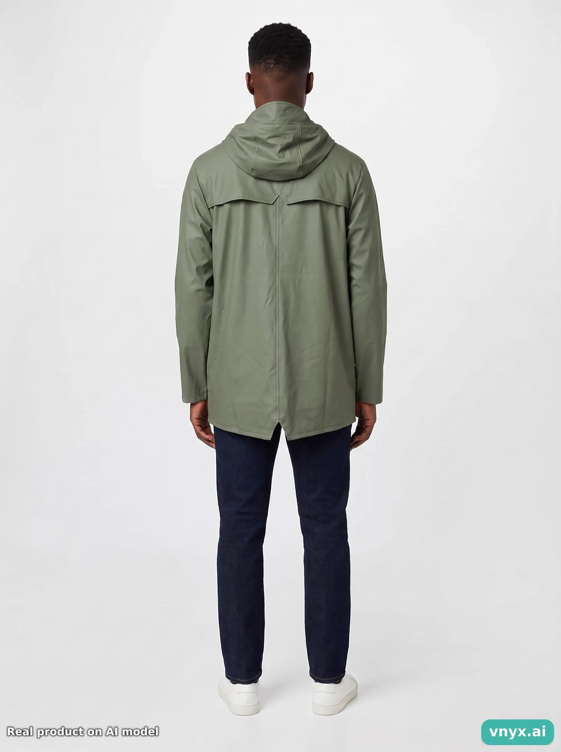 Second Life - RAINS Olive Outdoor Jacket Men XXS 4/5