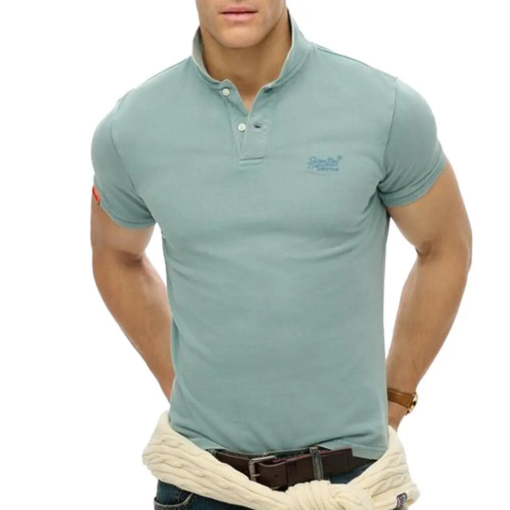 Polo Superdry Vintage Destroy para Hombre Azul 1/3