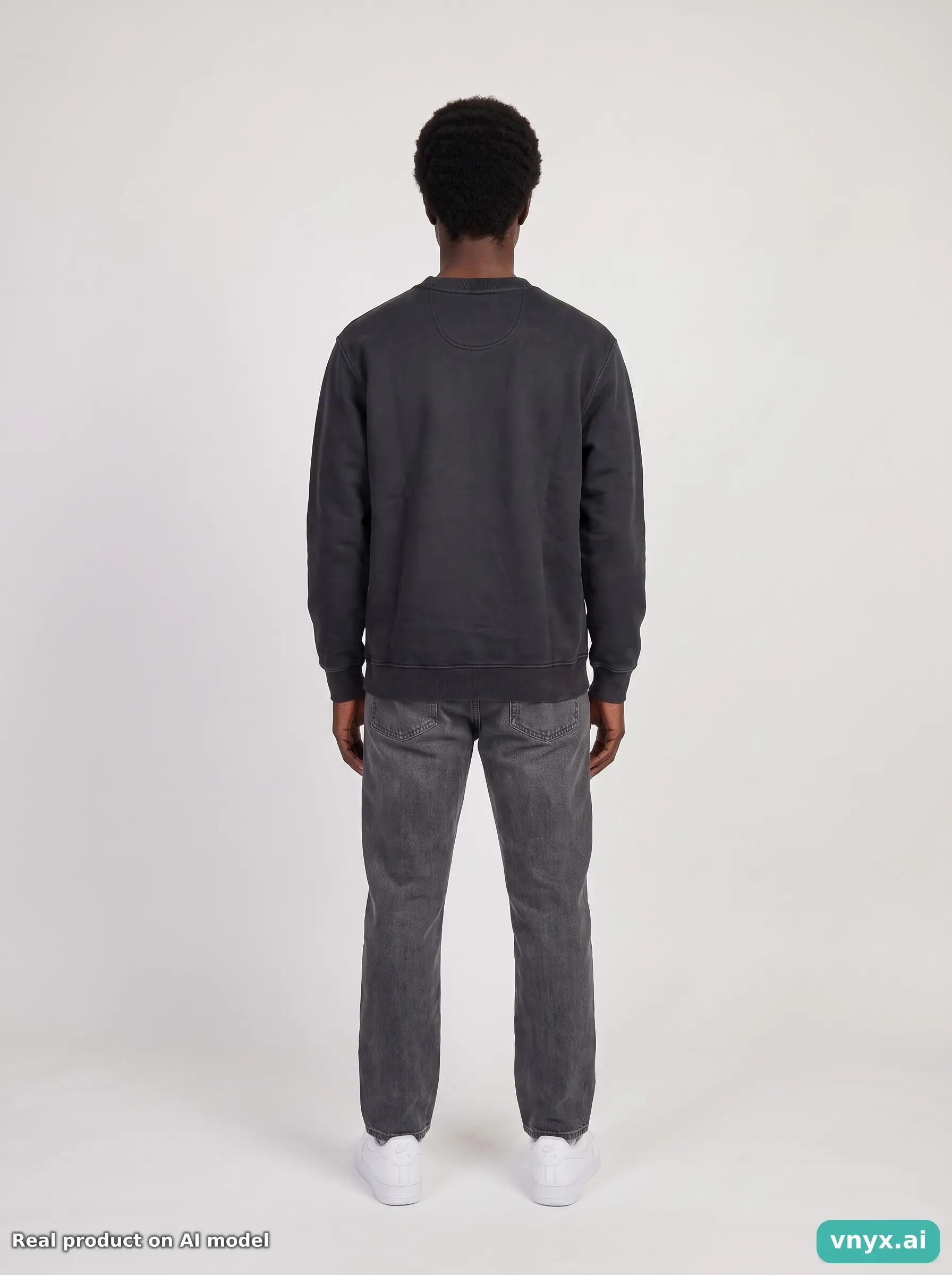 Second Life - Vintage Supreme Black Sweatshirt Men M 4/5