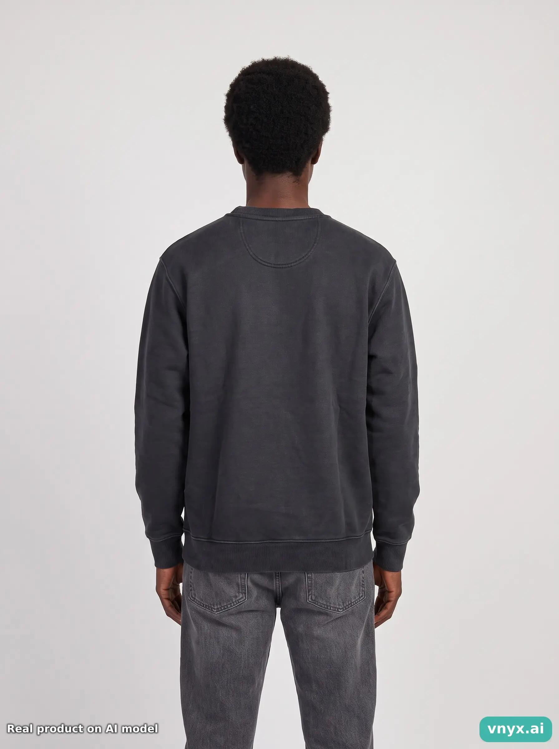 Second Life - Vintage Supreme Black Sweatshirt Men M 2/5