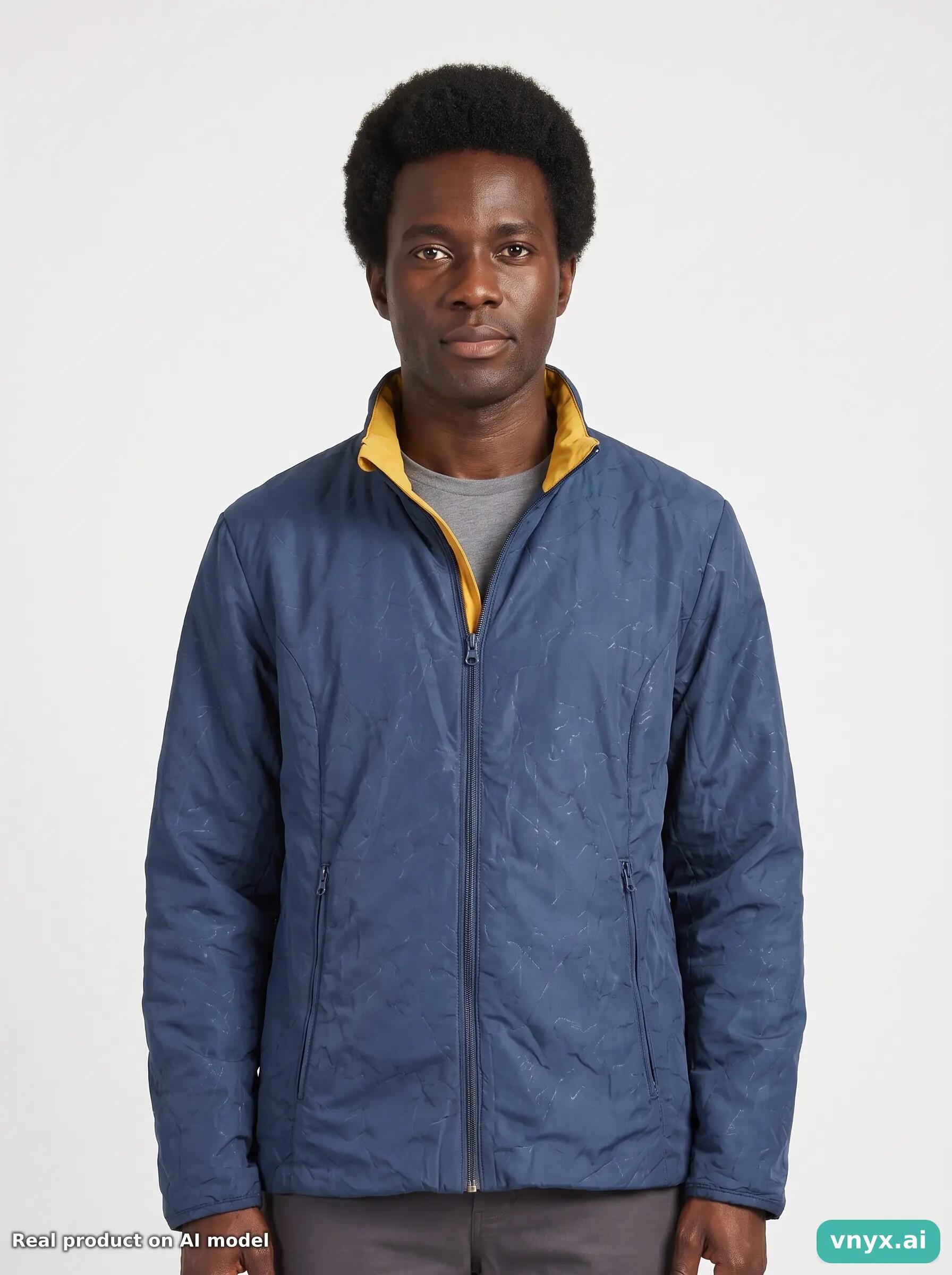 Second Life - Vintage DECATHLON Dark Blue Outdoor Jacket Men XL 5/5