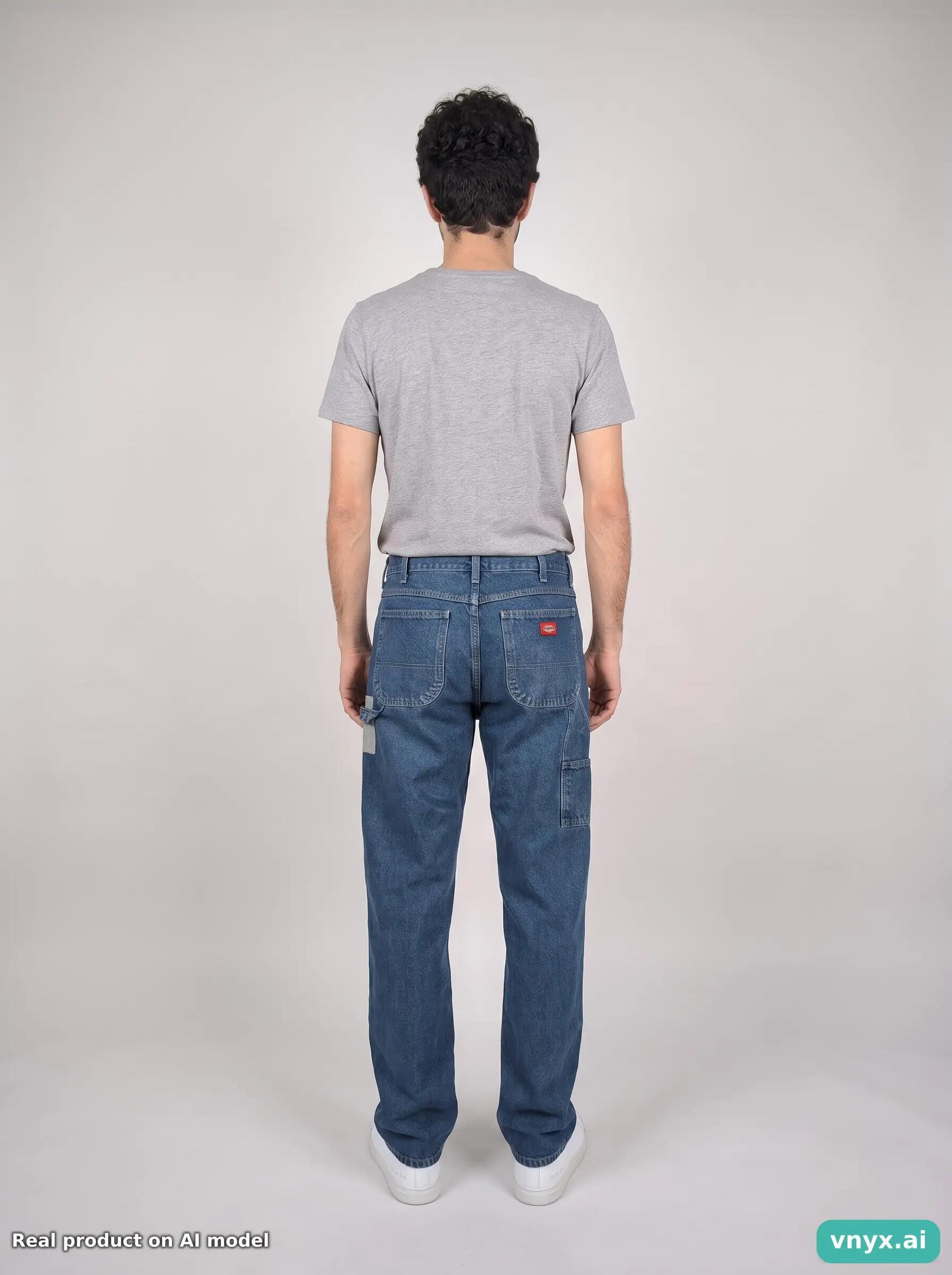 Second Life - Vintage Dickies Blue Jeans Men W34 L36 4/6