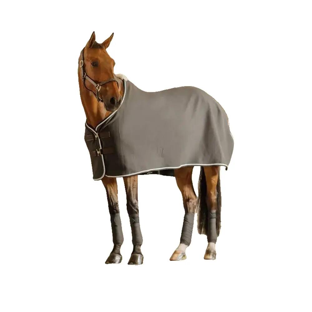 Paardenbandages Kentucky Polar Fleece Vegan Wol Grijs 2/3