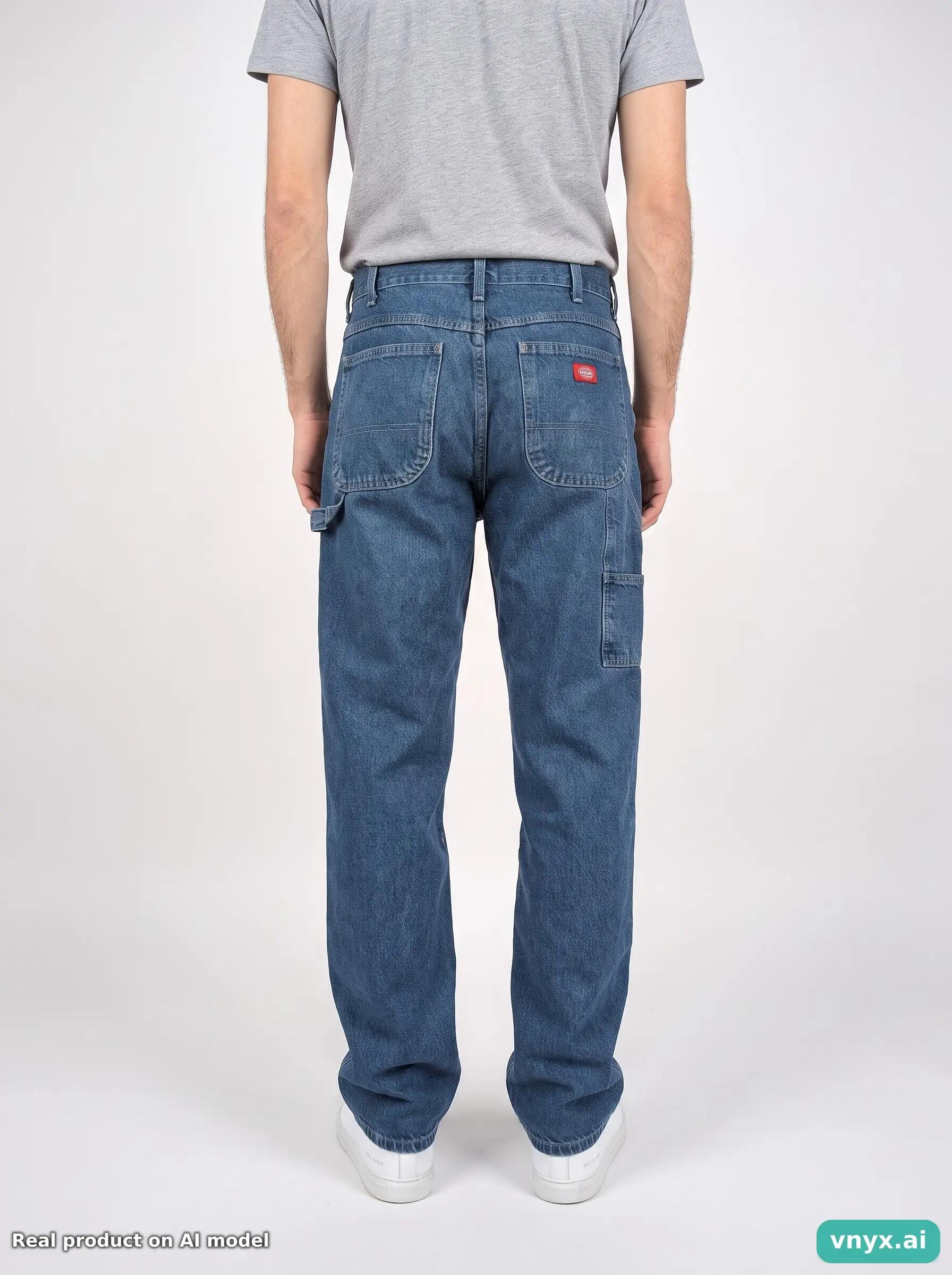 Second Life - Vintage Dickies Blue Jeans Men W34 L36 2/6