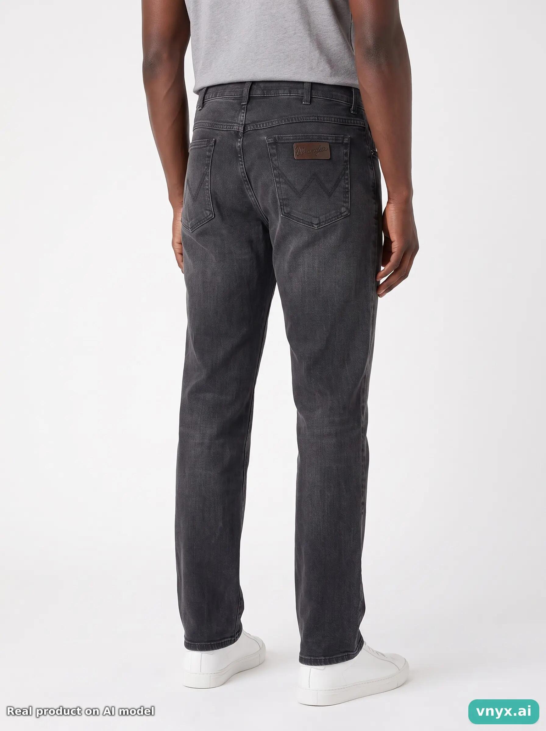 Second Life - Vintage Wrangler Black Jeans Men W42 L34 2/6
