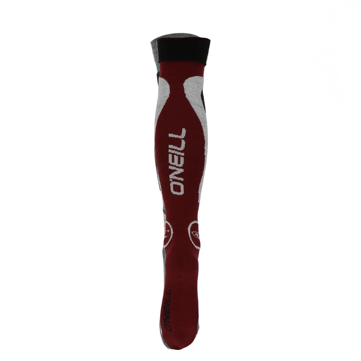 O'Neill Skisokken 2-pack groen/bordeaux rood 7/7
