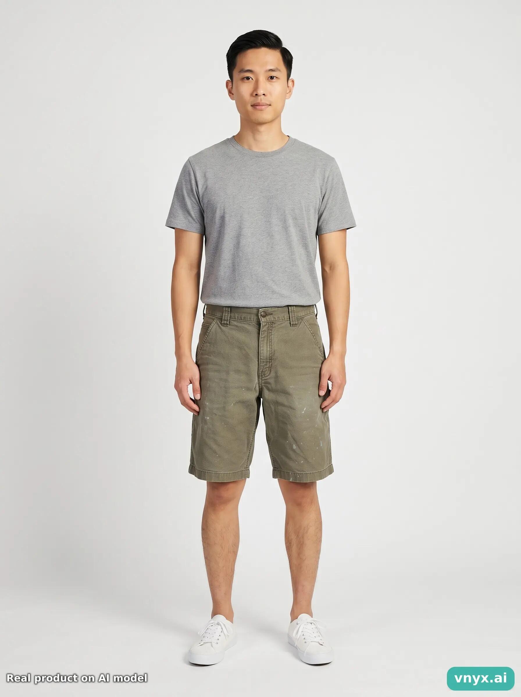 Second Life - Vintage Carhartt Olive Shorts Men W32 6/6