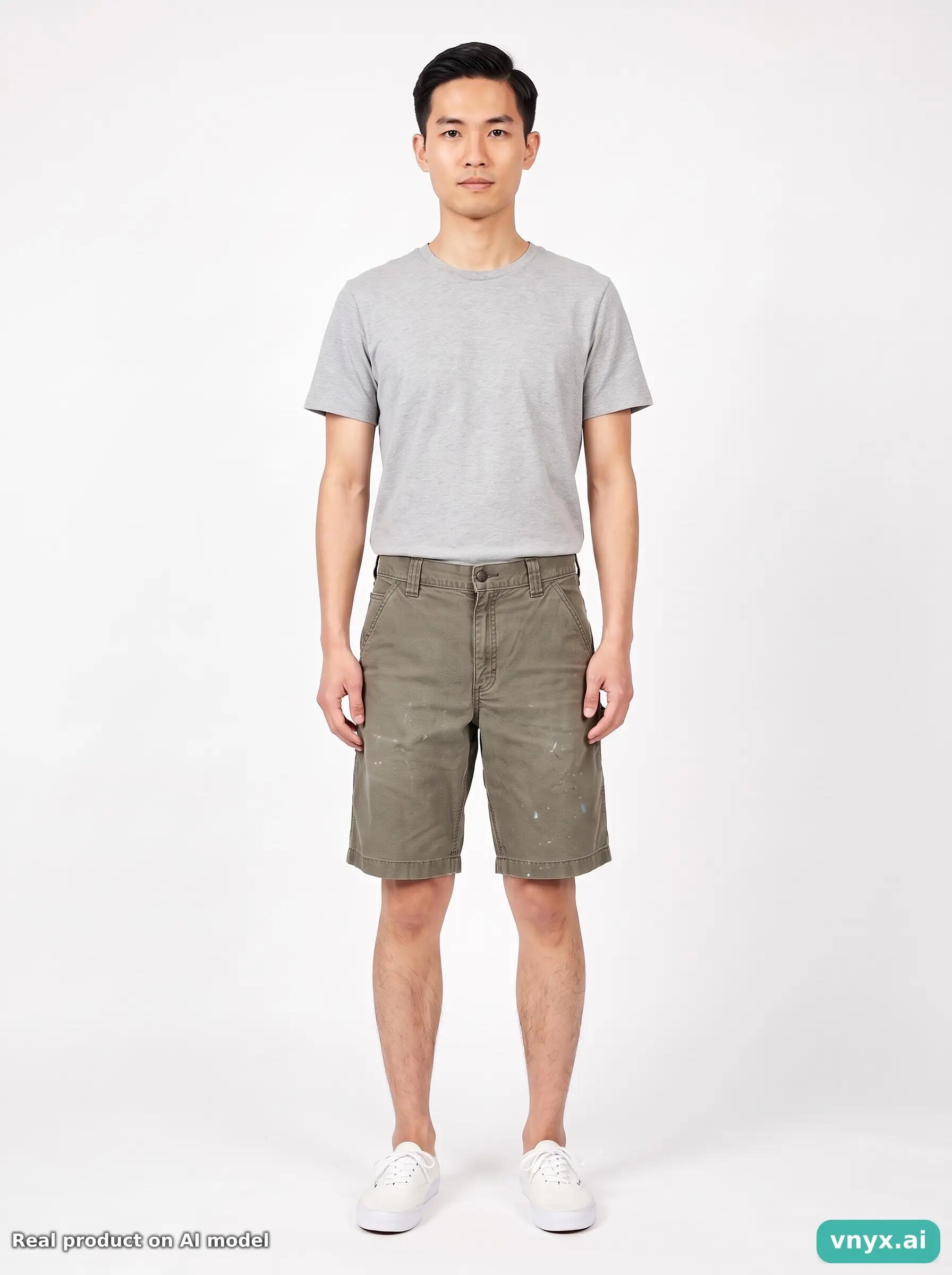 Second Life - Vintage Carhartt Olive Shorts Men W32 5/6