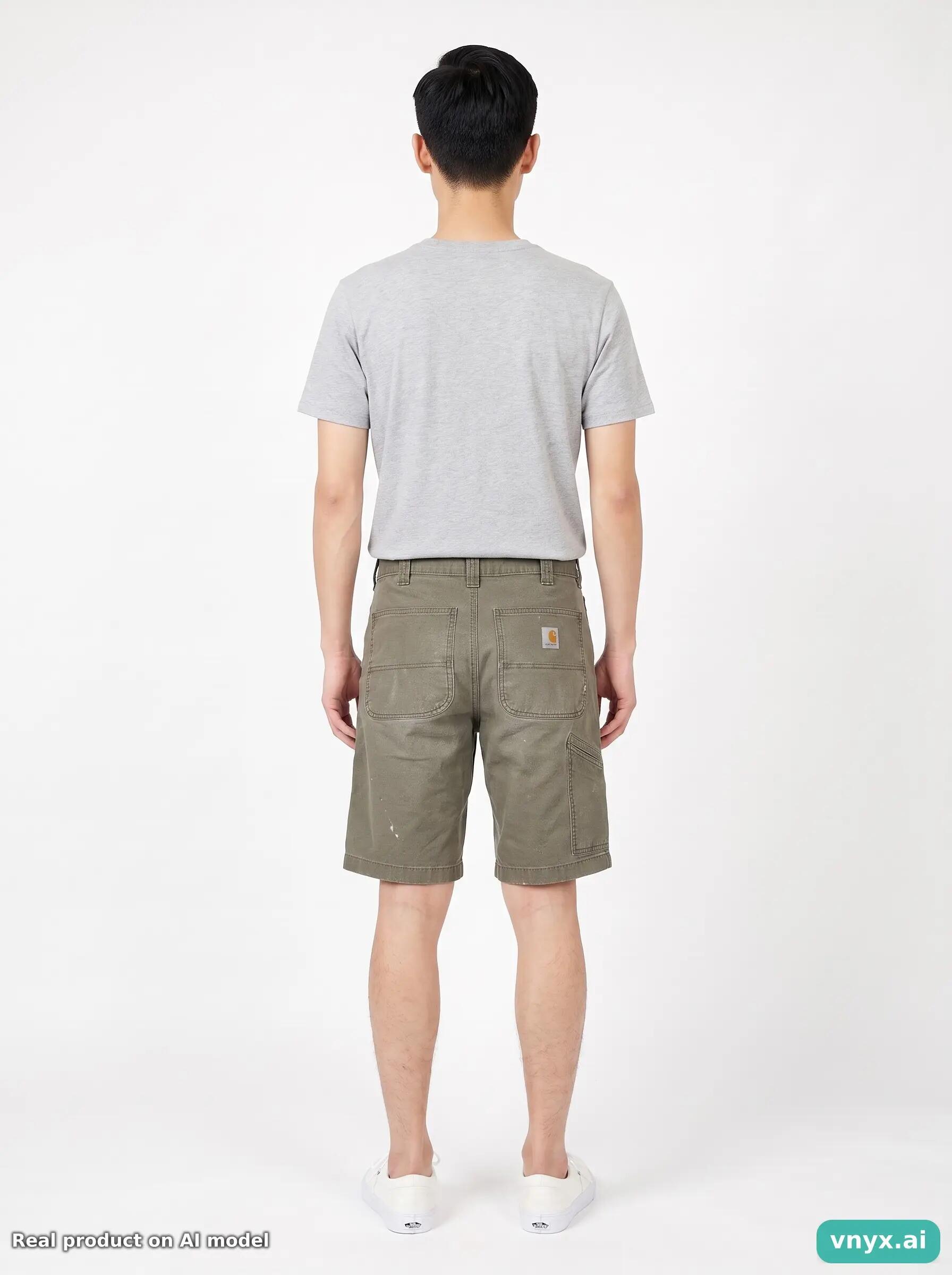 Second Life - Vintage Carhartt Olive Shorts Men W32 2/6