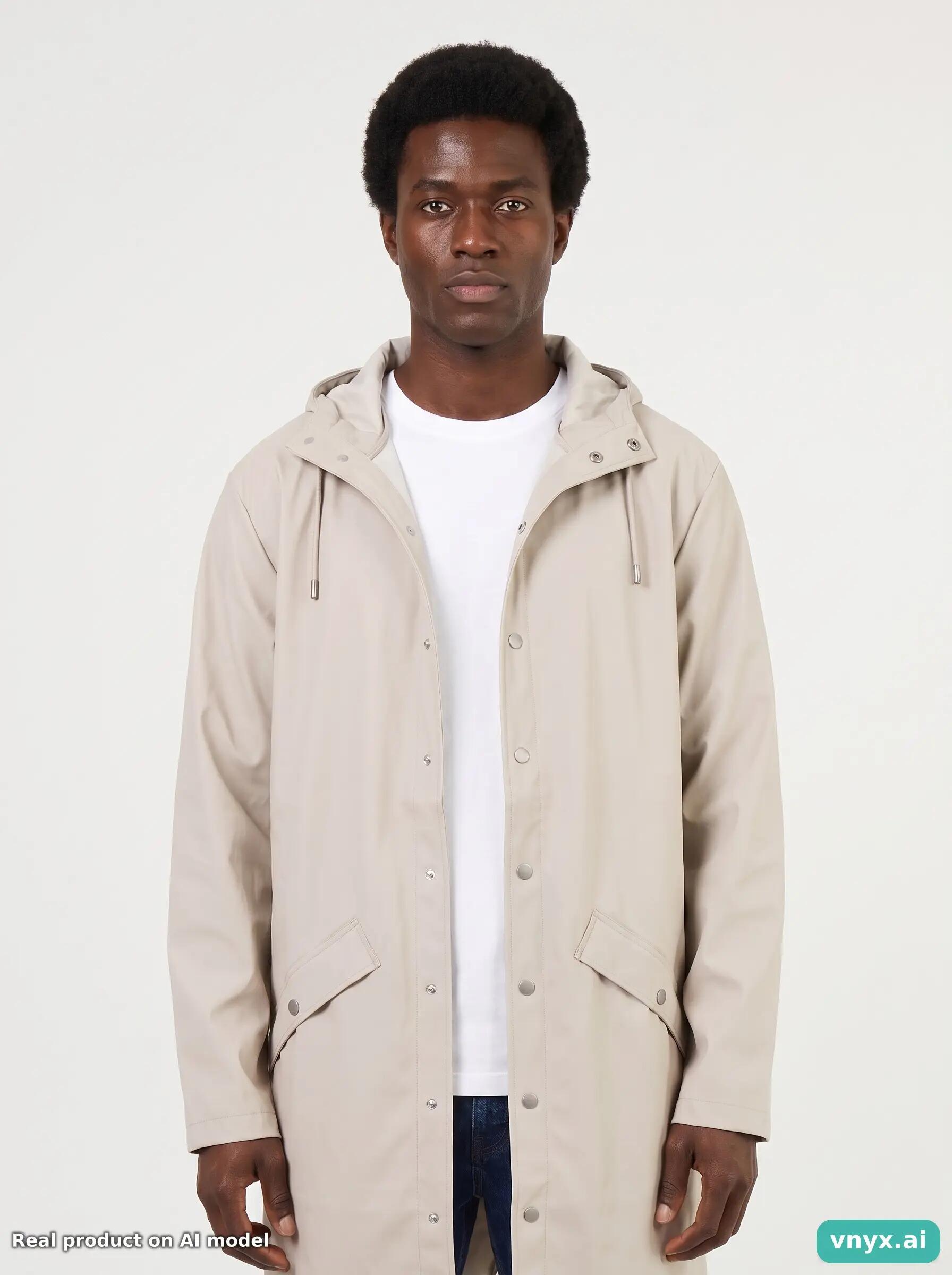Second Life - Vintage RAINS Beige Outdoor Jacket Men L 5/5