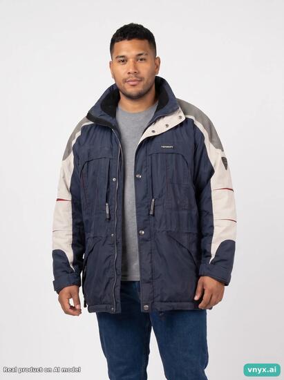 Second Life - Vintage Tenson Navy Blue Outdoor Jacket Men L