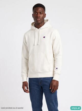 Second Life - Vintage Champion White Hoodie Men XS
