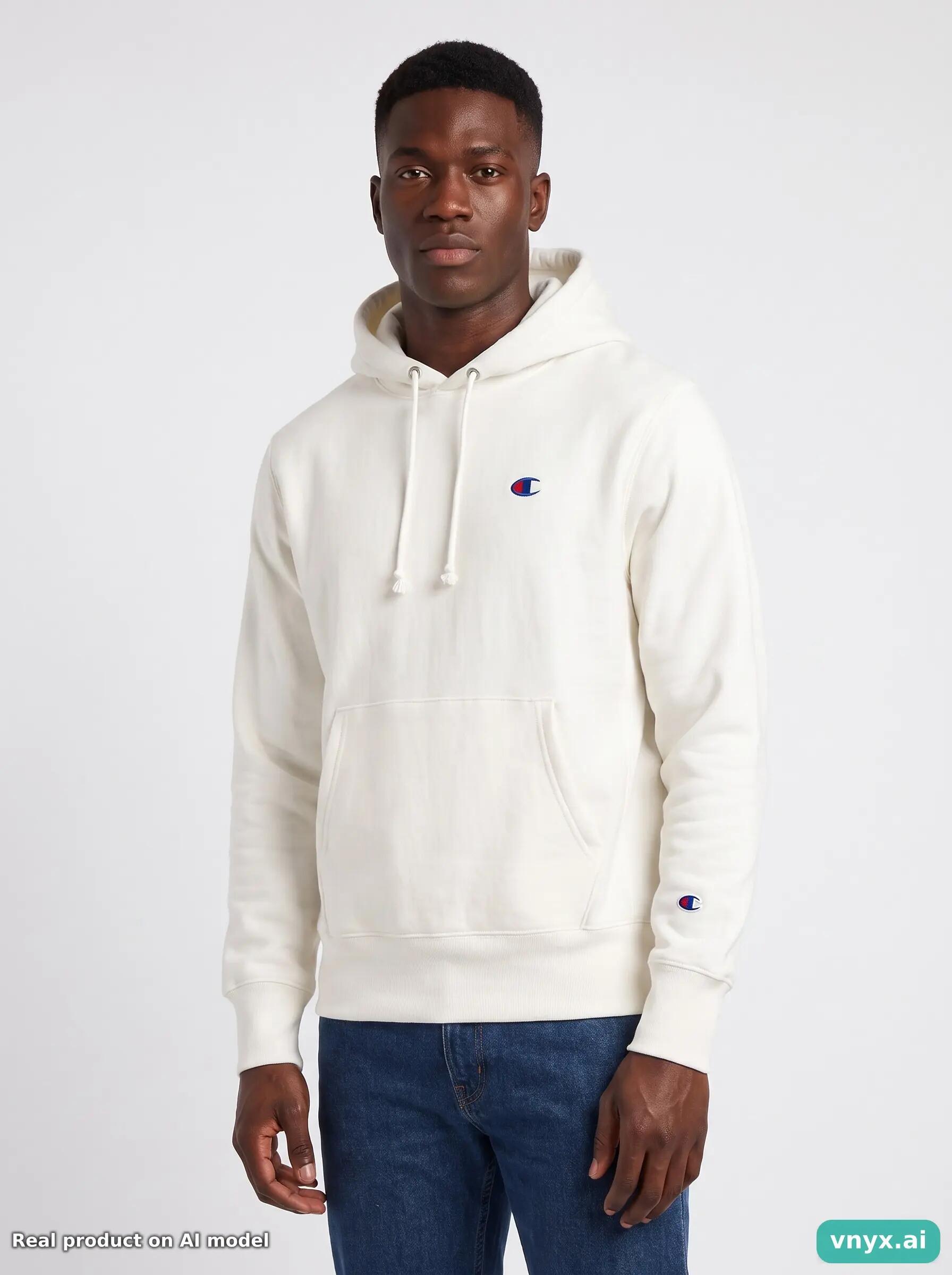 Second Life - Vintage Champion White Hoodie Men XS 5/5