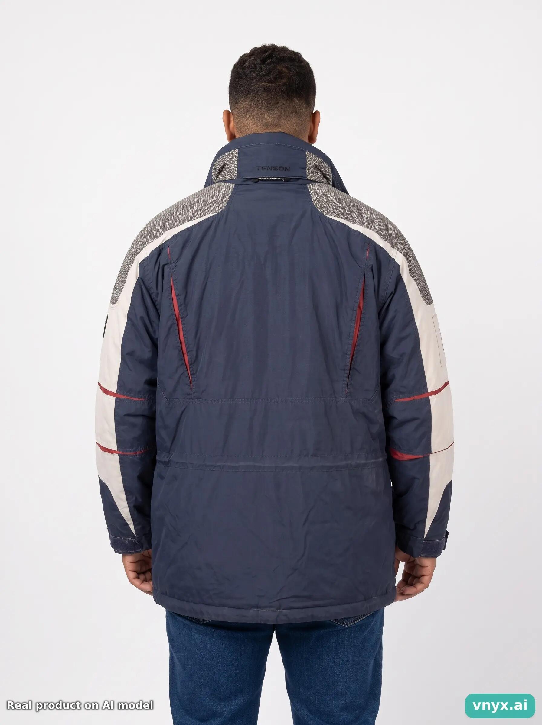 Second Life - Vintage Tenson Navy Blue Outdoor Jacket Men L 2/6
