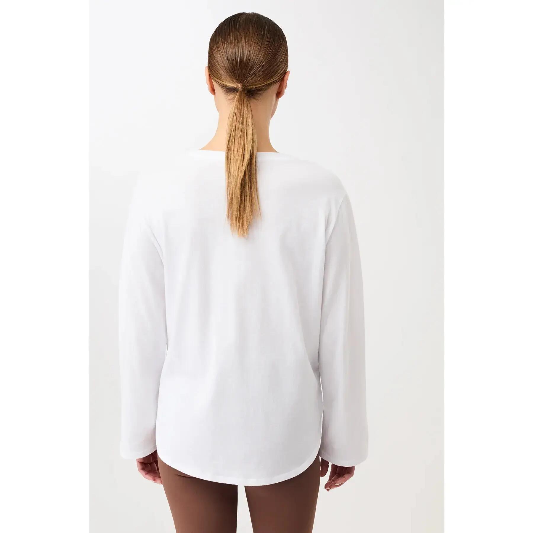 T-shirt de manga comprida feminina Mandala Halfmoon 3/4