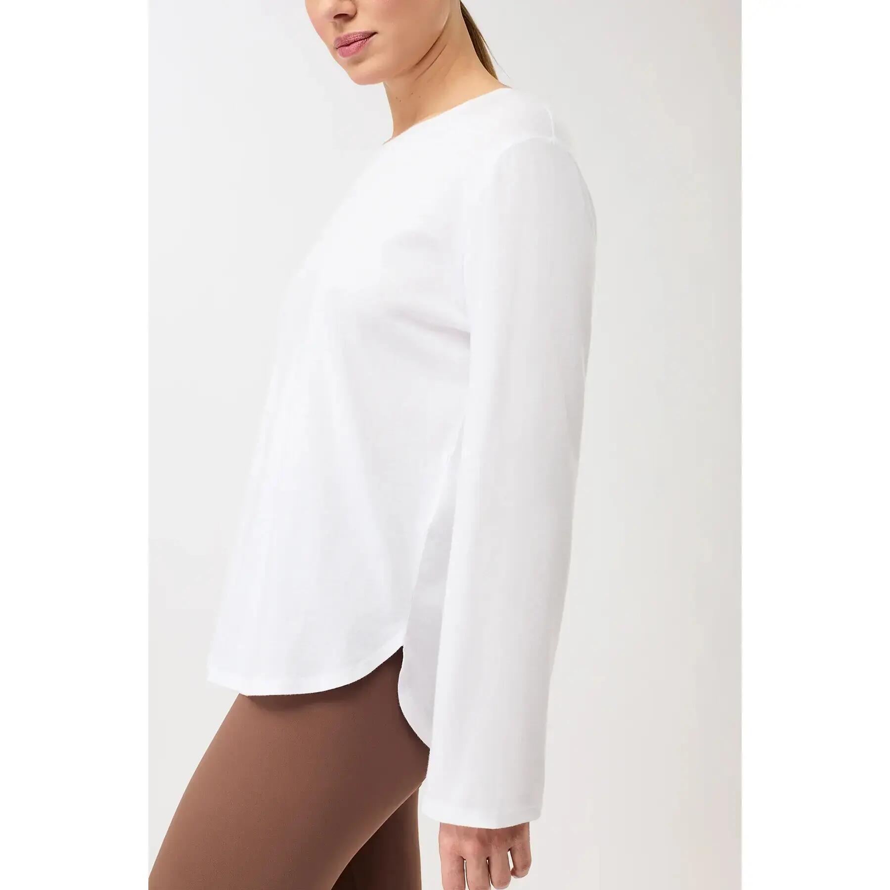 T-shirt de manga comprida feminina Mandala Halfmoon 2/4