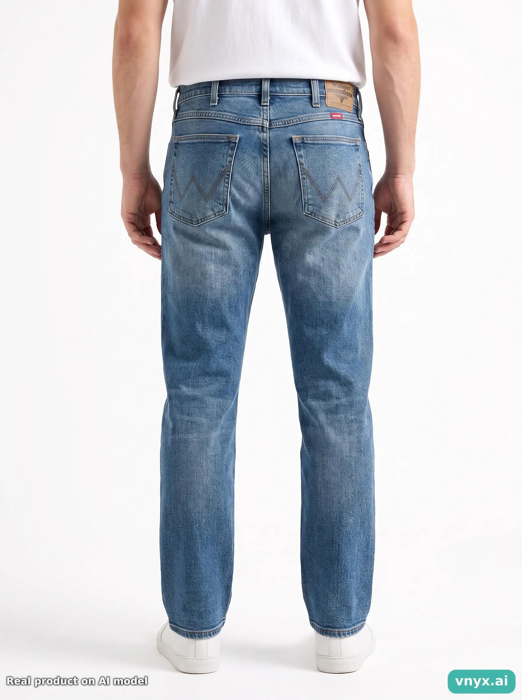Second Life - Vintage Wrangler Light Blue Jeans Men 34 L30 5/6