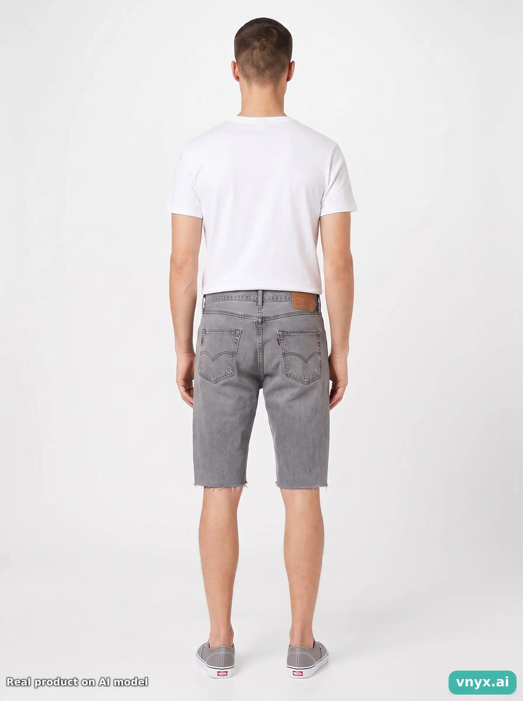 Second Life - Vintage Levi's Grey Shorts Men 36 L32 4/6