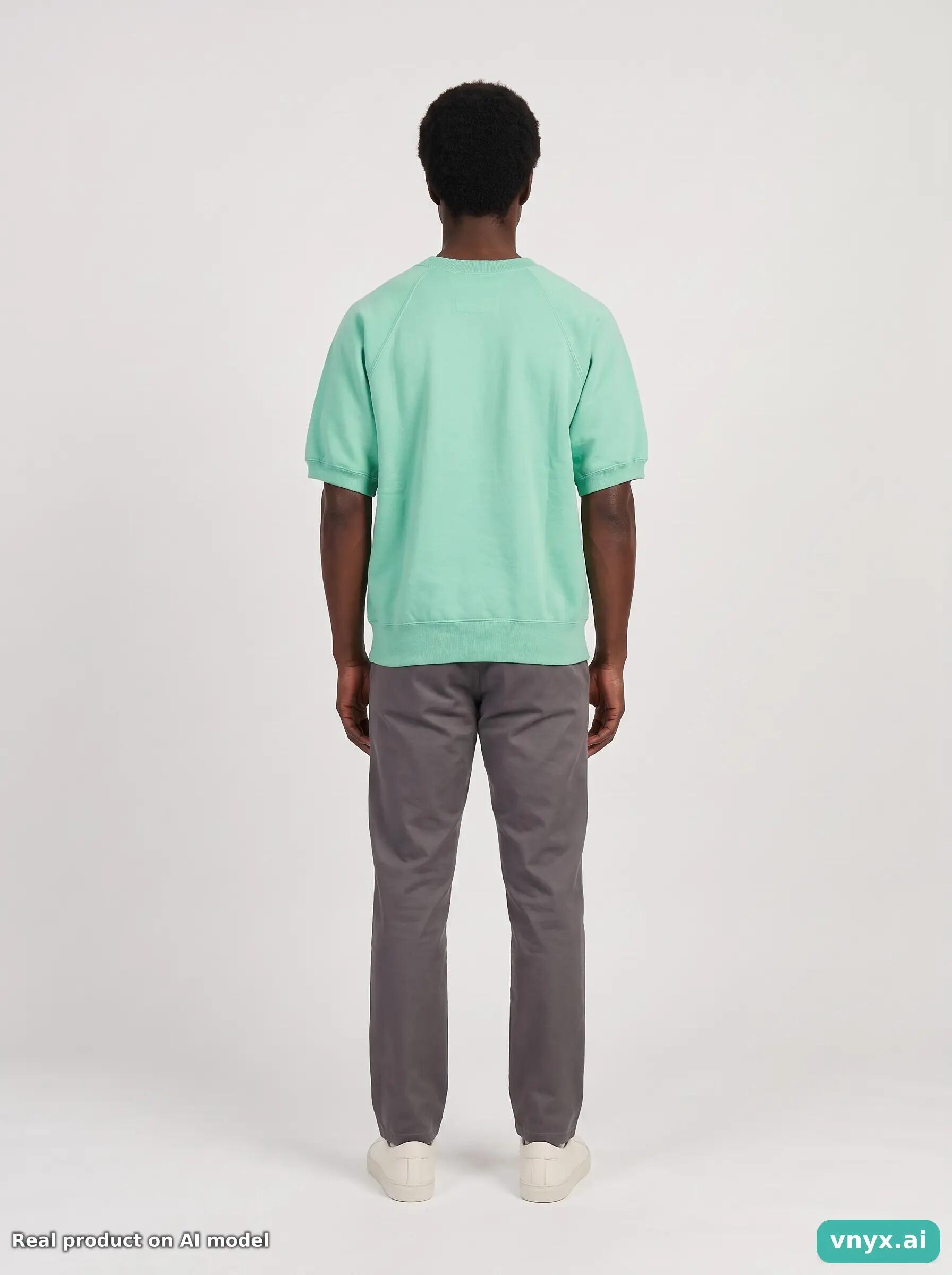 Second Life - Vintage Champion Mint Green Sweatshirt Men S 4/5