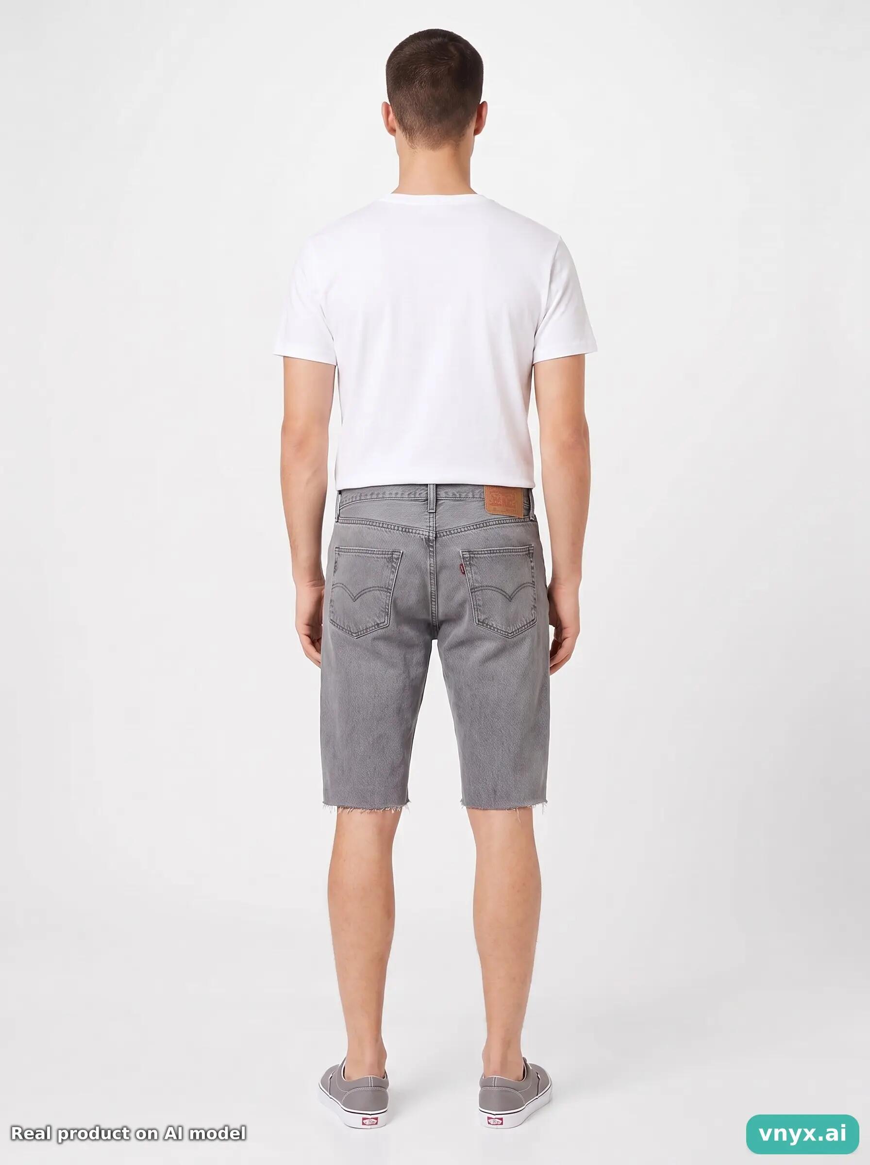 Second Life - Vintage Levi's Grey Shorts Men 36 L32 2/6