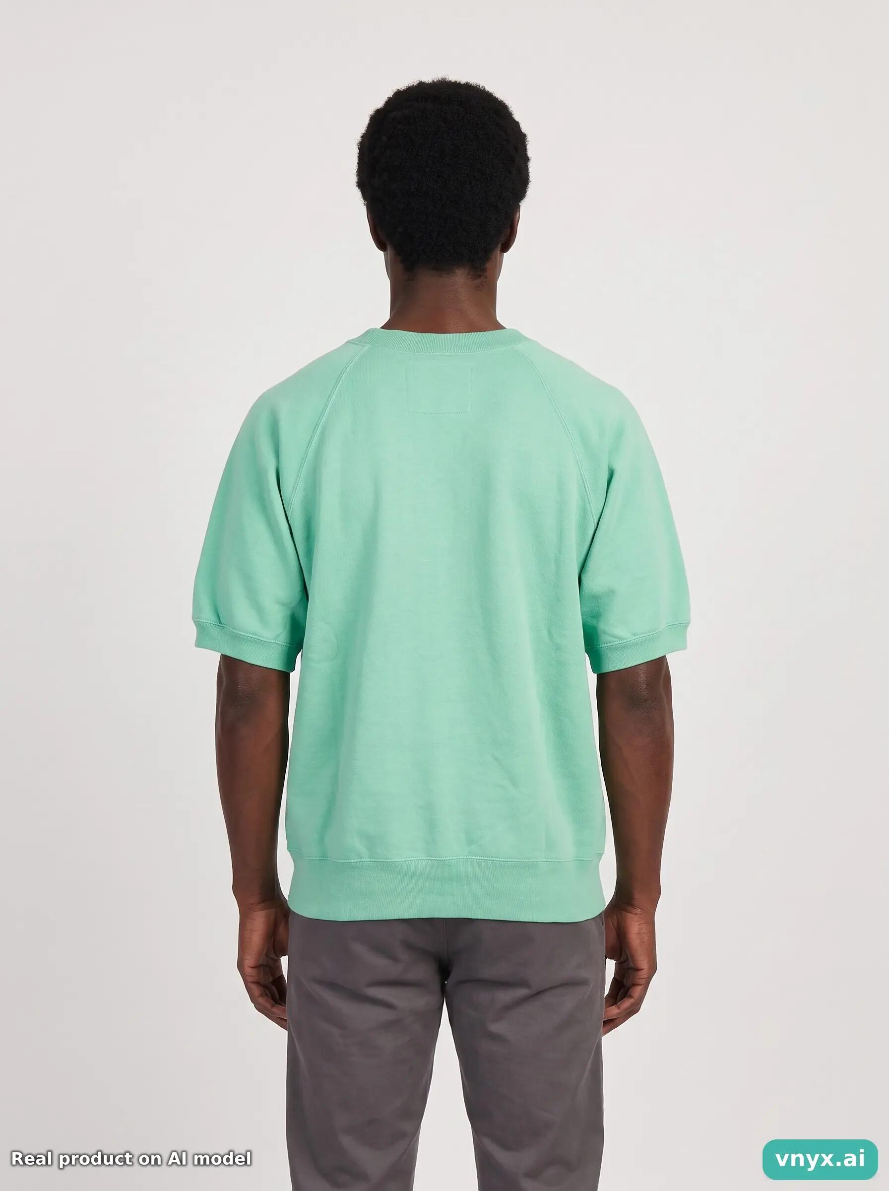 Second Life - Vintage Champion Mint Green Sweatshirt Men S 2/5