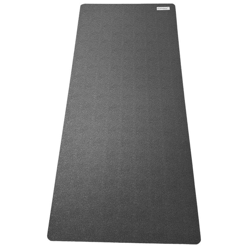 Tapete de proteção do chão para equipamento de fitness - 90 x 200 cm - preto