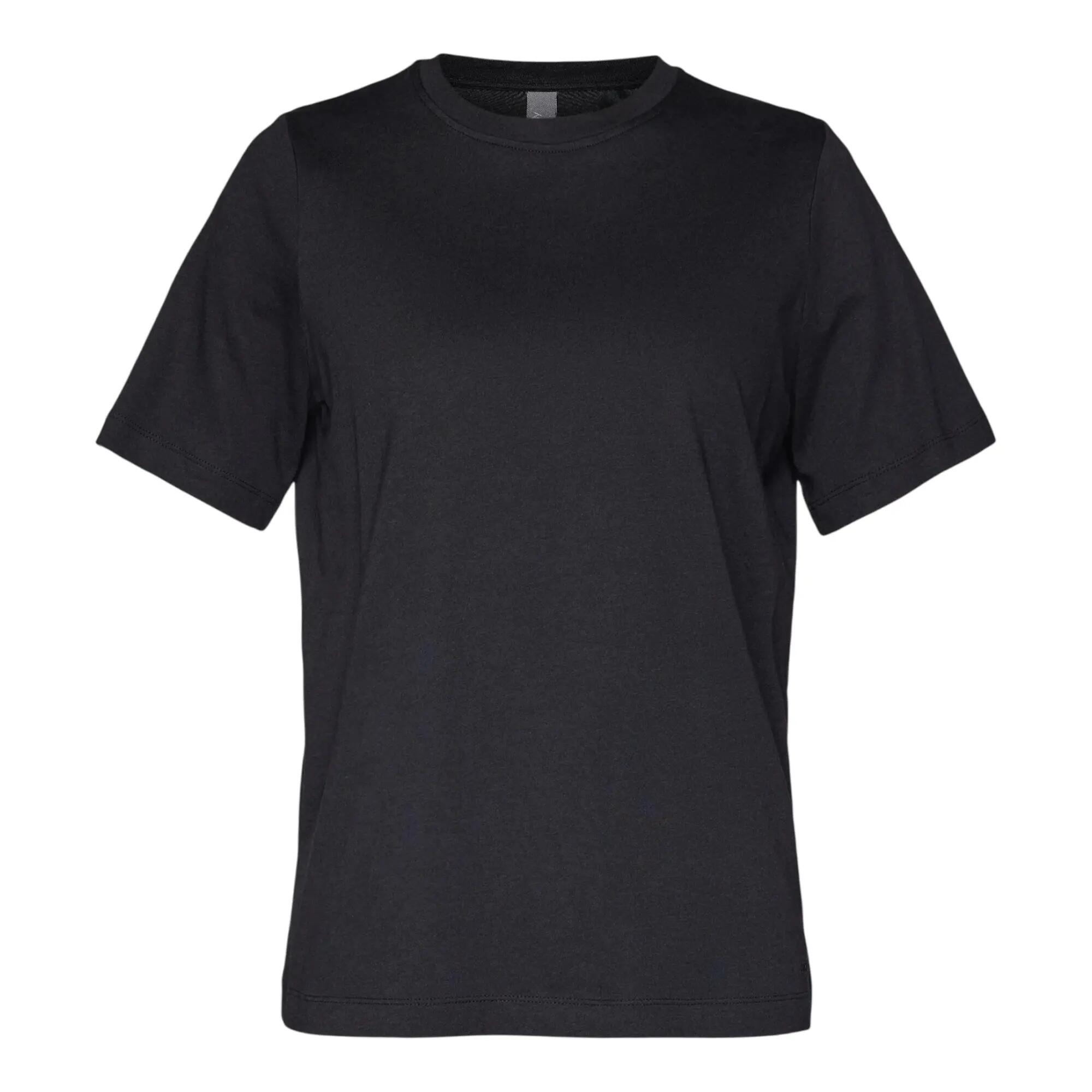 Womens/Ladies Essential Crew Neck TShirt (Black) 2/4