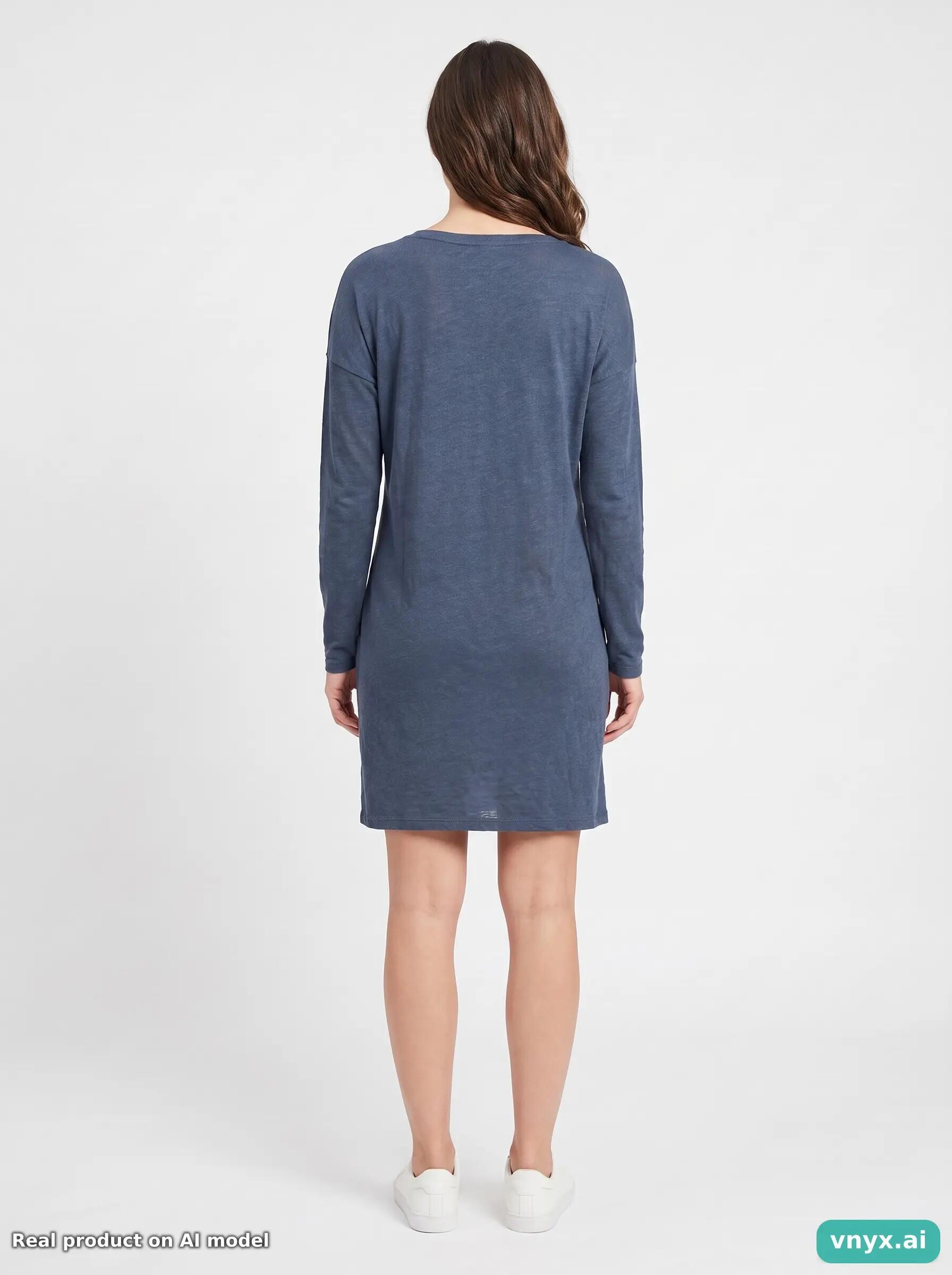 Second Life - Vintage Superdry Navy Knitted Dress Women S 4/5
