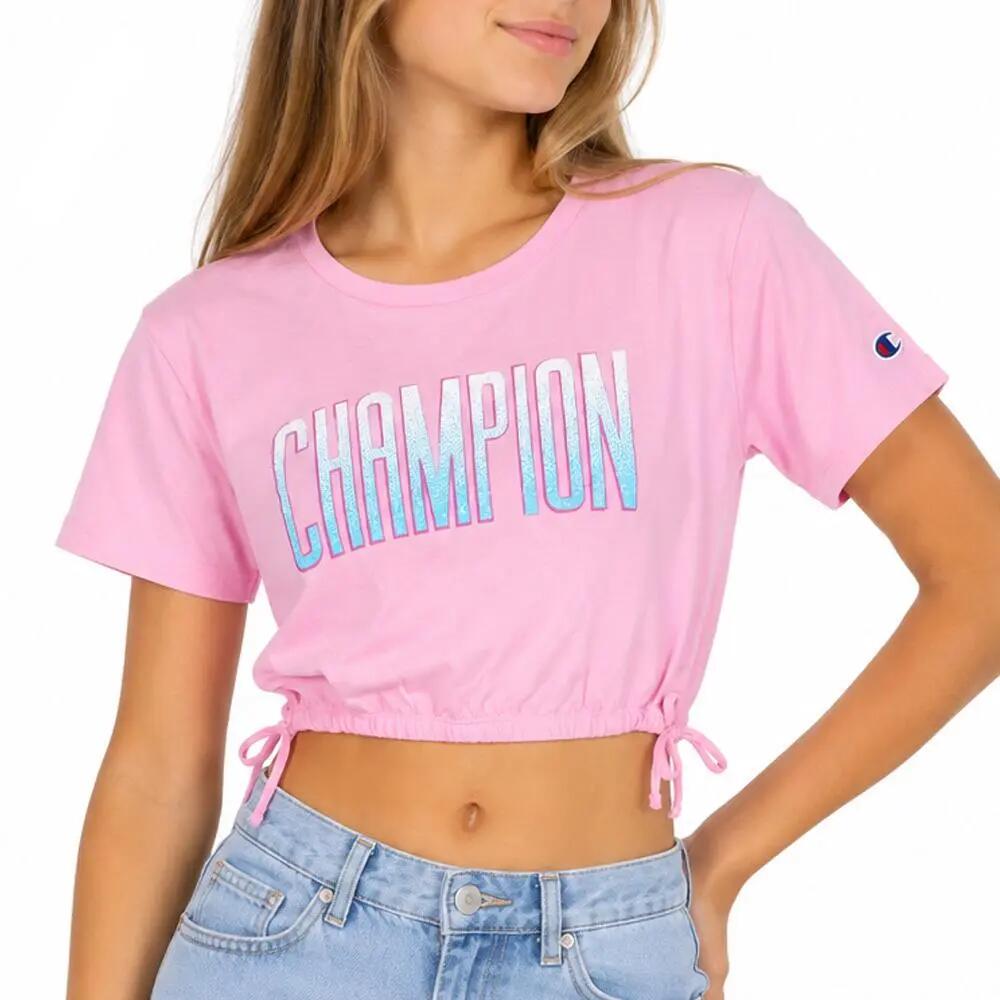 Champion Girls' Pink Butterfly T-Shirt 1/3