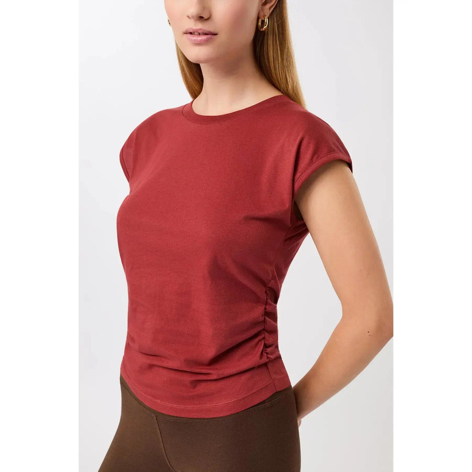 Camiseta con volantes laterales mujer Mandala 3/4