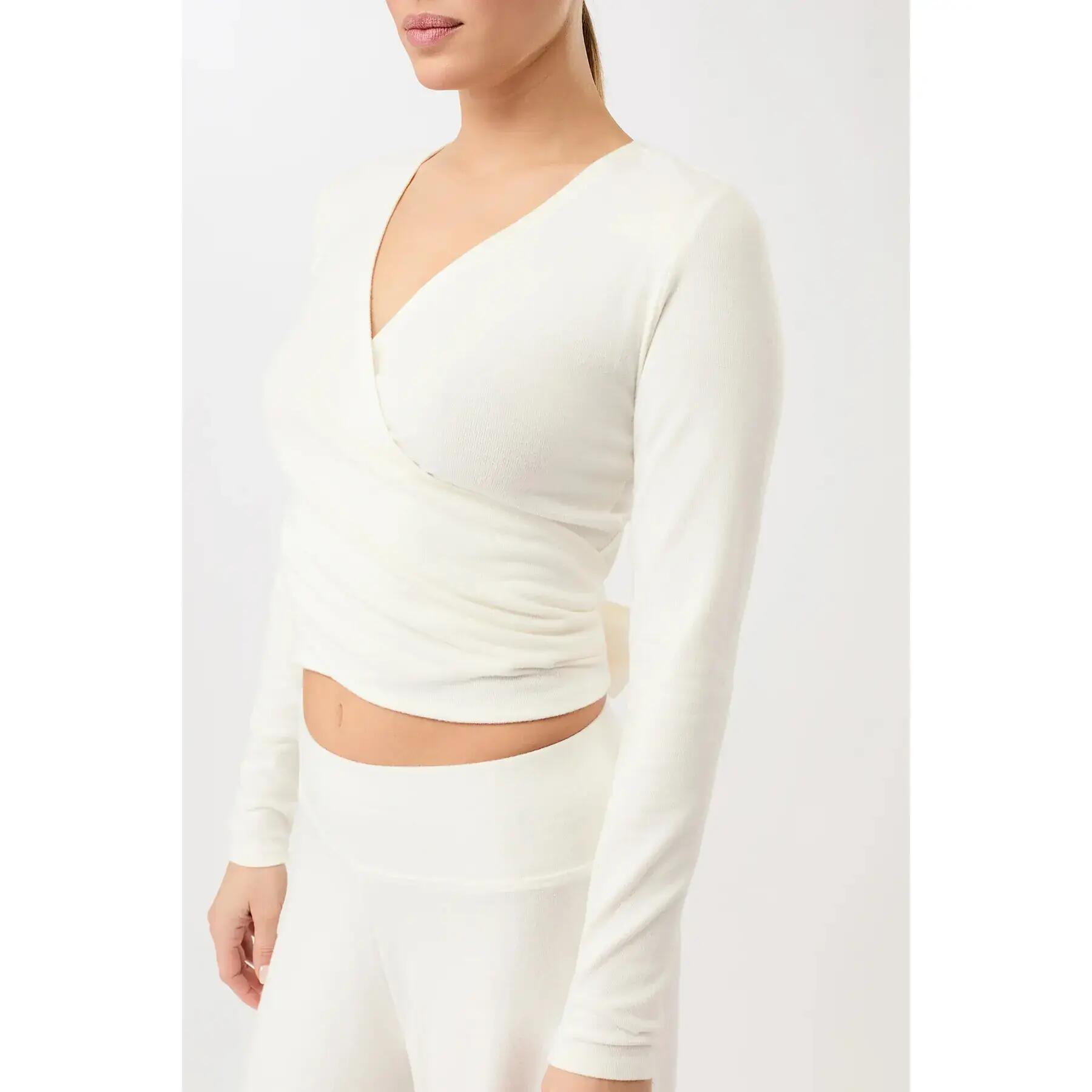 Langarmshirt mit Wickelausschnitt für Damen Mandala 2/5