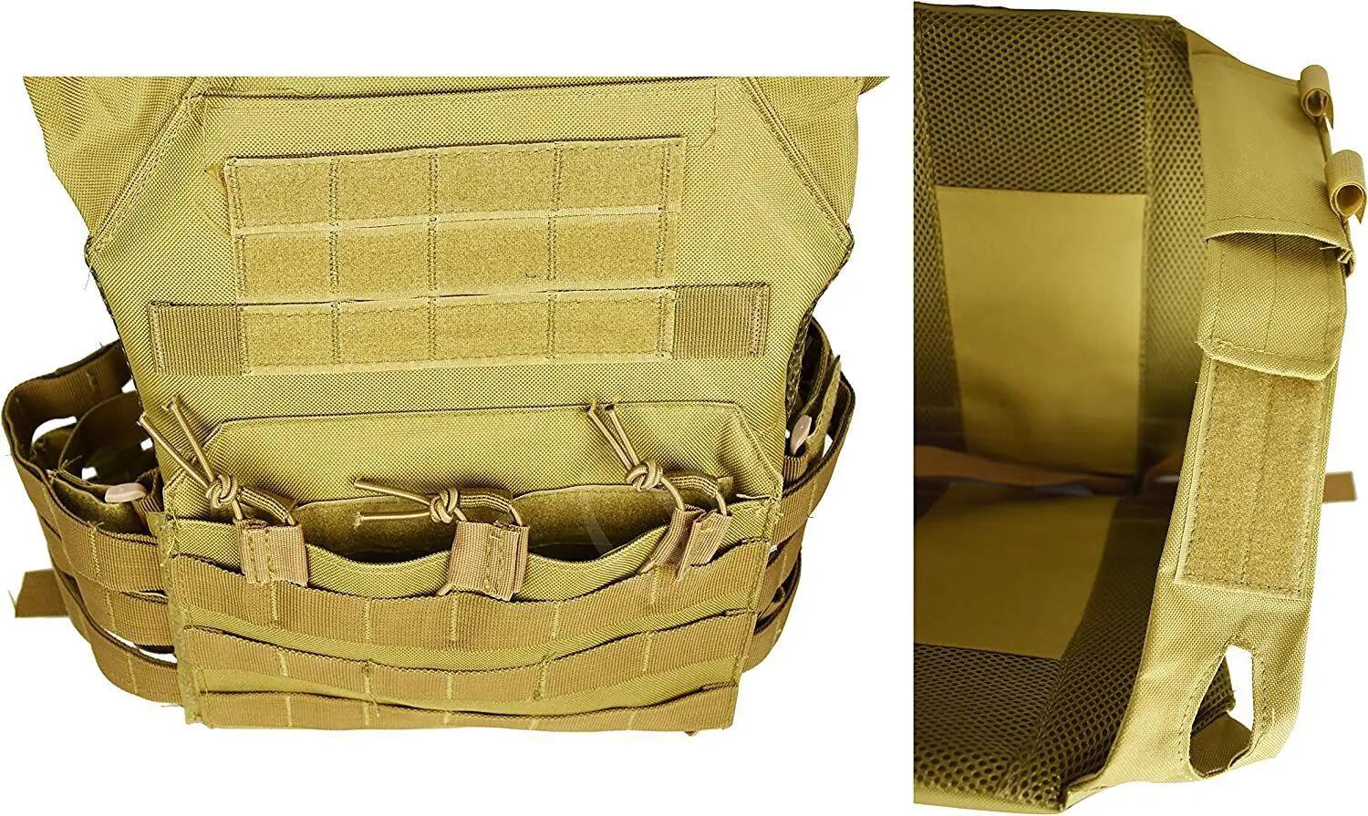 Plaque Gilet Tactique Camouflage Militaire Gilet Assaut Combat Protection Molle 3/5