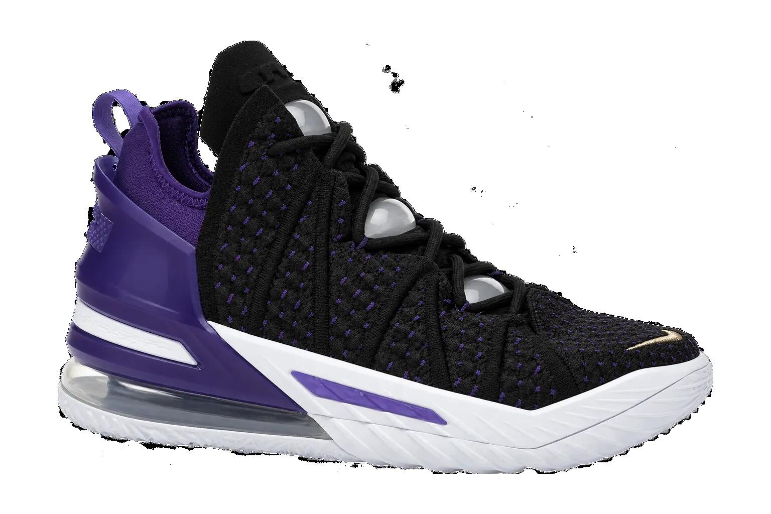 Uomo - scarpe da basket - sneaker - lucide - Nike LeBron 18 Lakers - viola 1/1