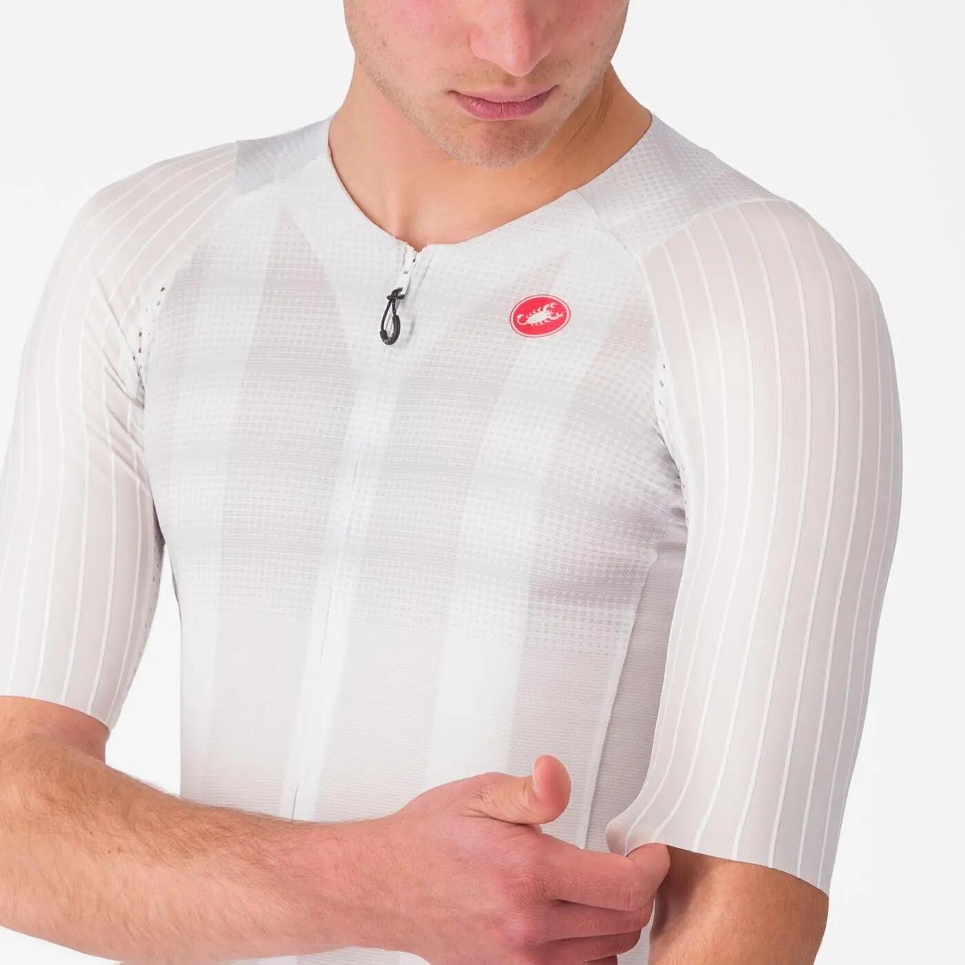 Tricou ciclism maneca scurta race fit - Aero Race 8S Jersey - 18-36 gr C - alb 5/5