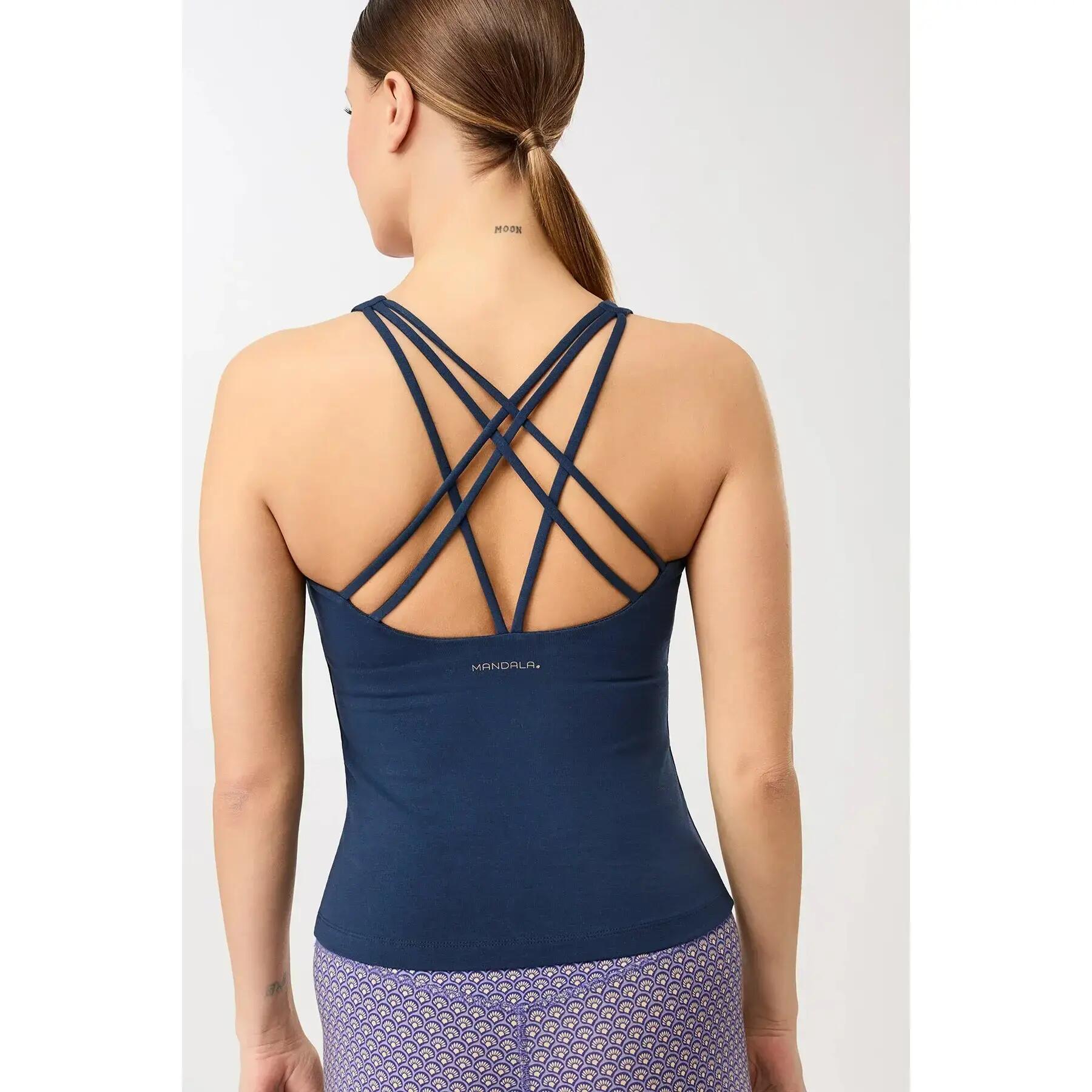 Top de Alças Cruzadas Finas Mulher Mandala All Sports 2/4